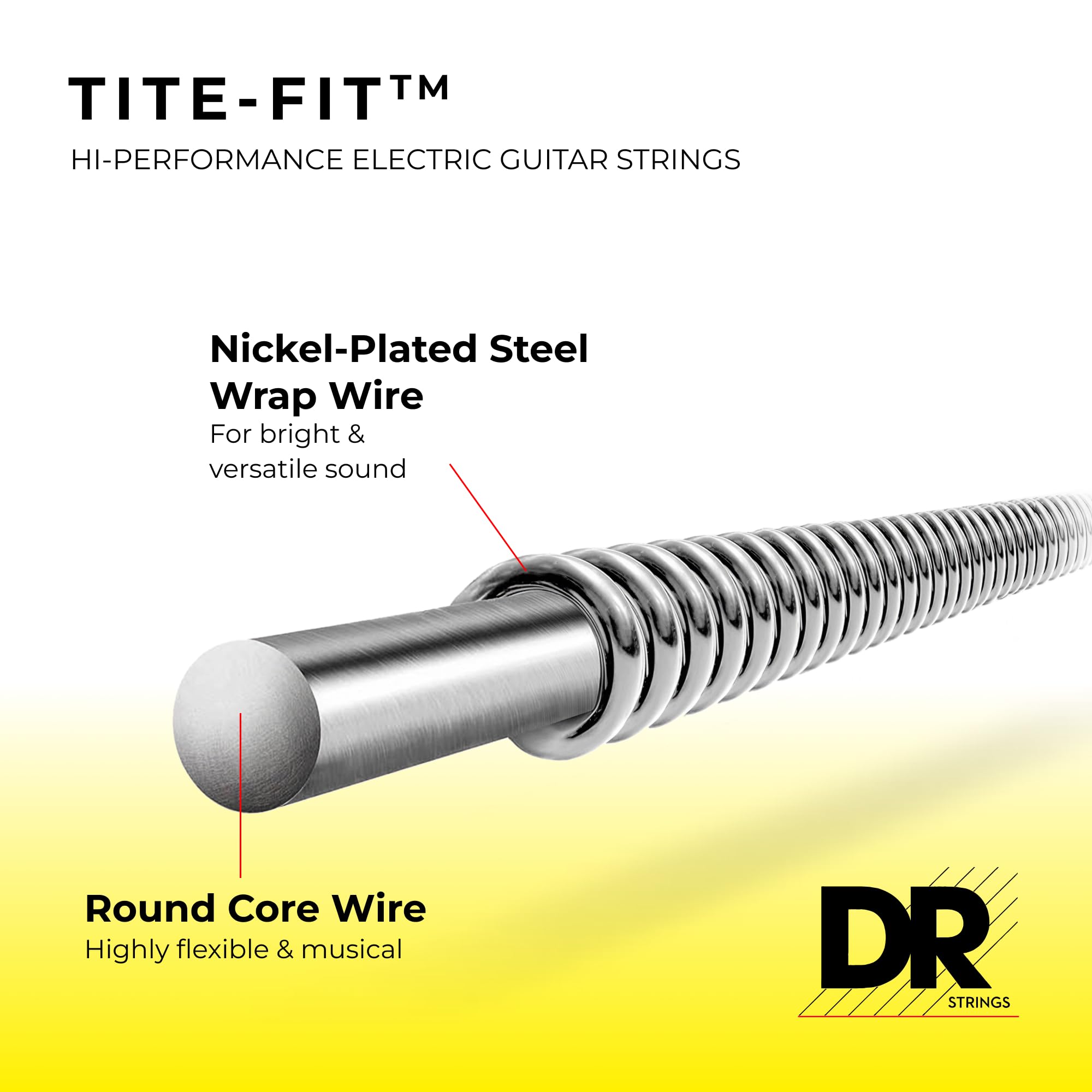 Dr Strings Tite Fit Electric Round Core 11 50