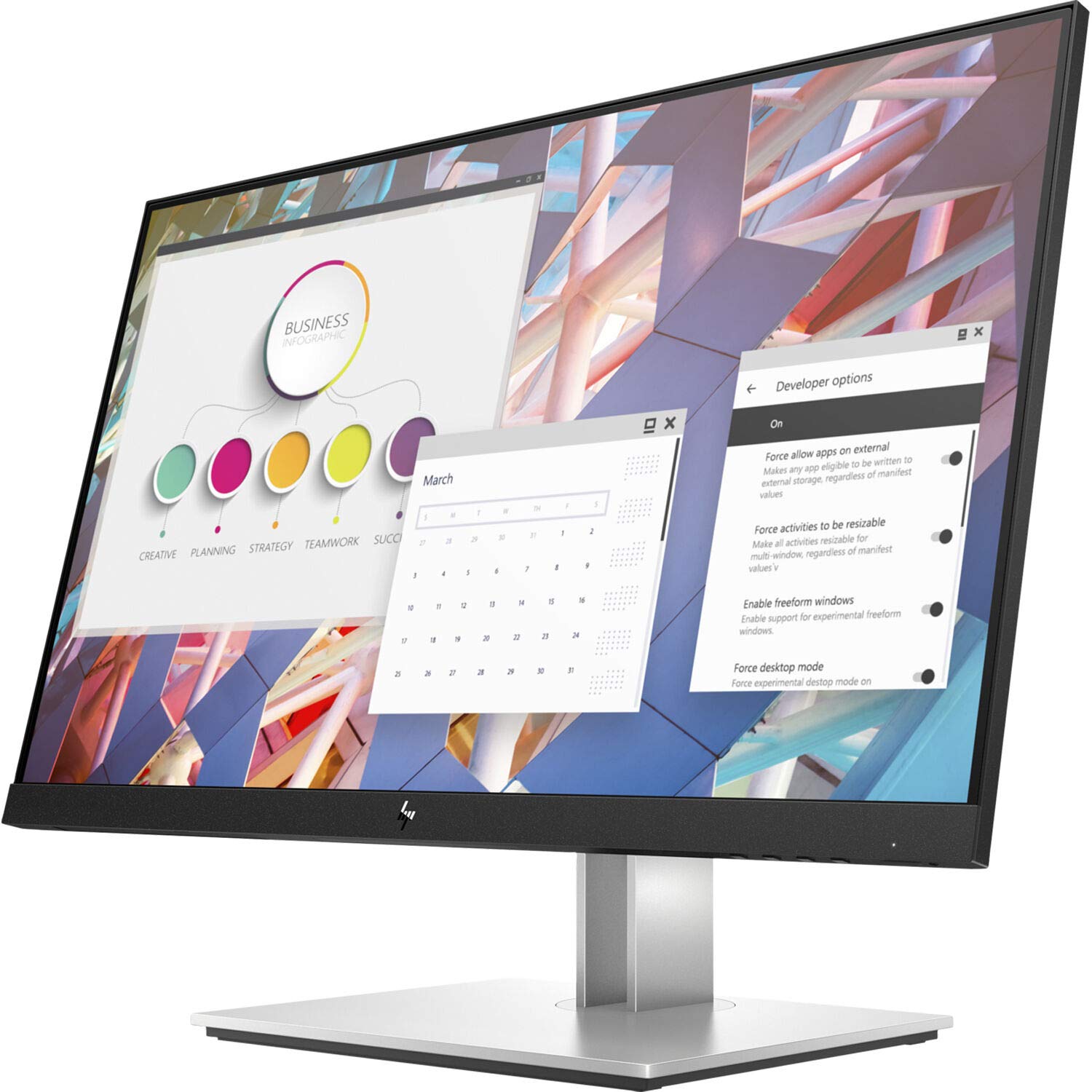 Hp Elitedisplay E24 G4 24 Inch Ips Led Backlit, Fhd 1920 X 1080, Blue Light Filter, Hdmi, Vga, Displayport Monitor
