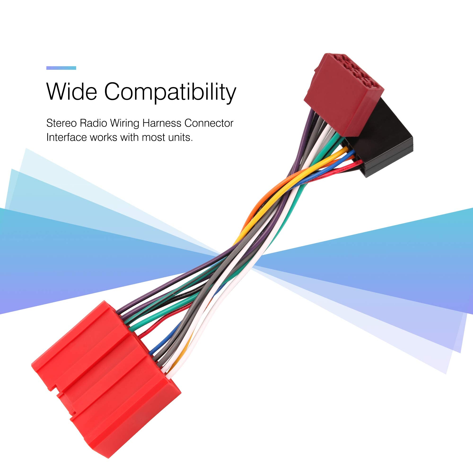 Rdbs Aftermarket Radio Harness Fit For 2001 2007 Mazda Modles Tribute/Mpv/Miata/Cx7/Cx9/Protege Stereo Wiring Connector