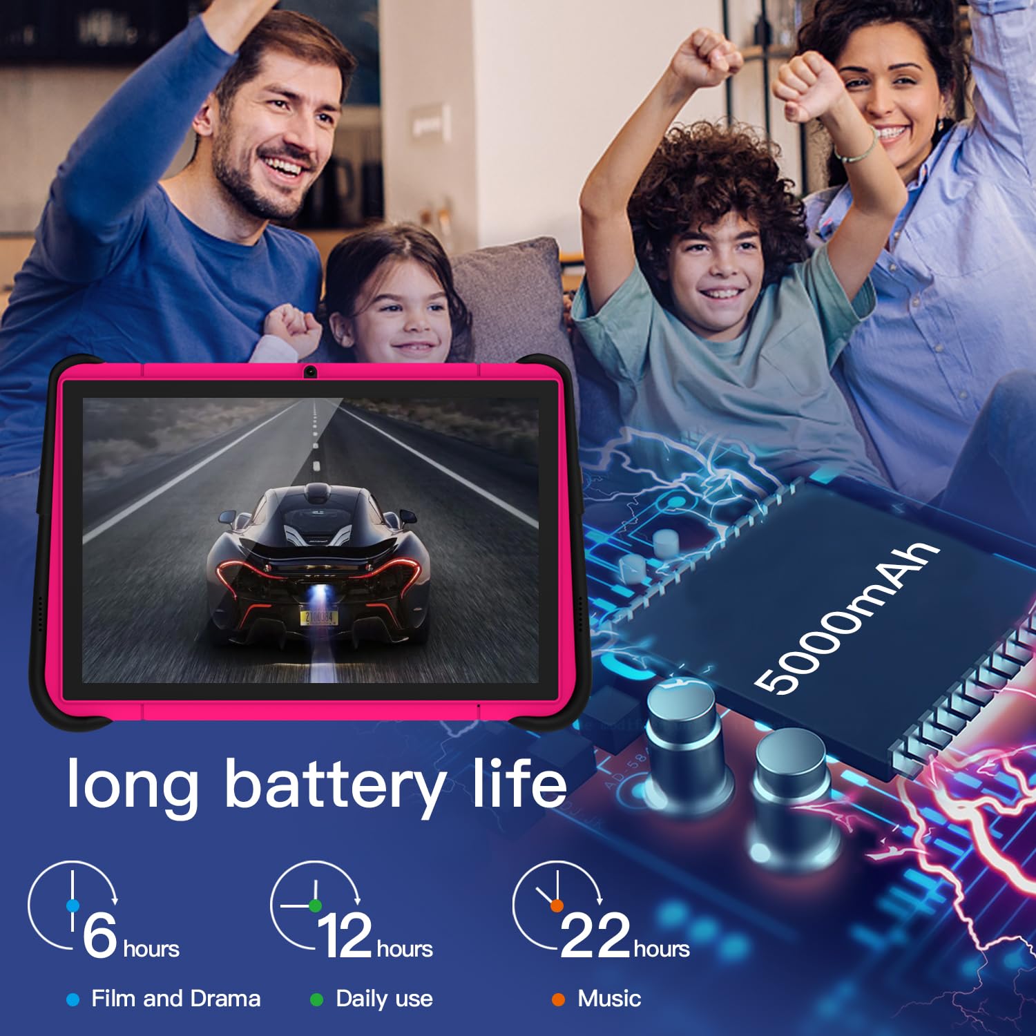 Kids Tablet 10 Inch Android Tablet For Kids Toddler Tablet Learning Tablet With Wifi Dual Camera Children'S Tablet For Toddlers