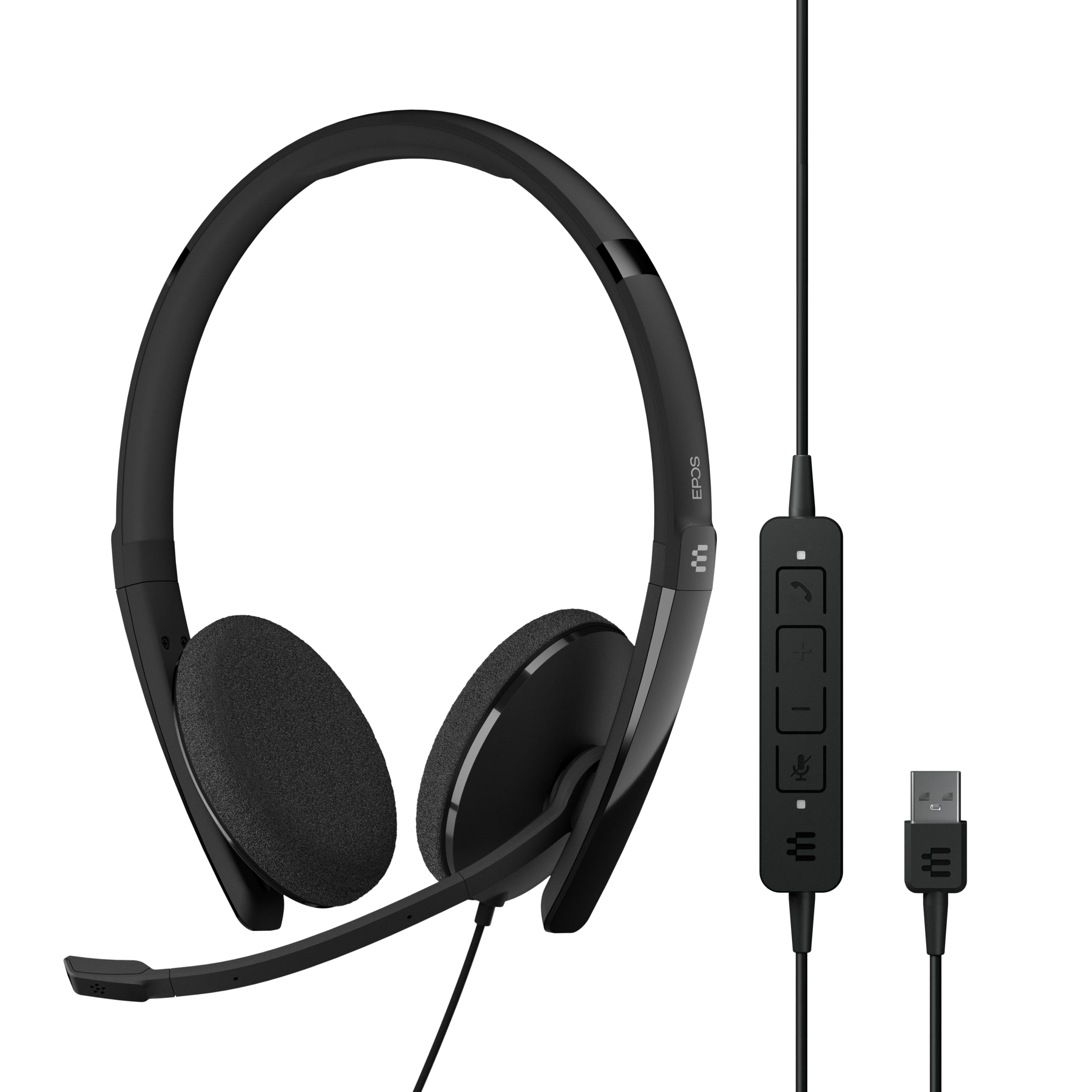 EPOS Adapt 160 USB II - Wired, Double-Sided, UC Optimized Headset with USB Connectivity - Superior Stereo Sound - Enhanced Comfo