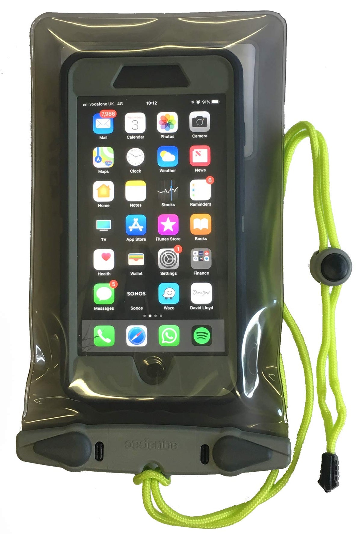 Aquapac Waterproof Plusplus Phone Case, Lanyard, Iphone And Android, Made In The Uk, Hiking, Mountain Biking, Running Accessory,