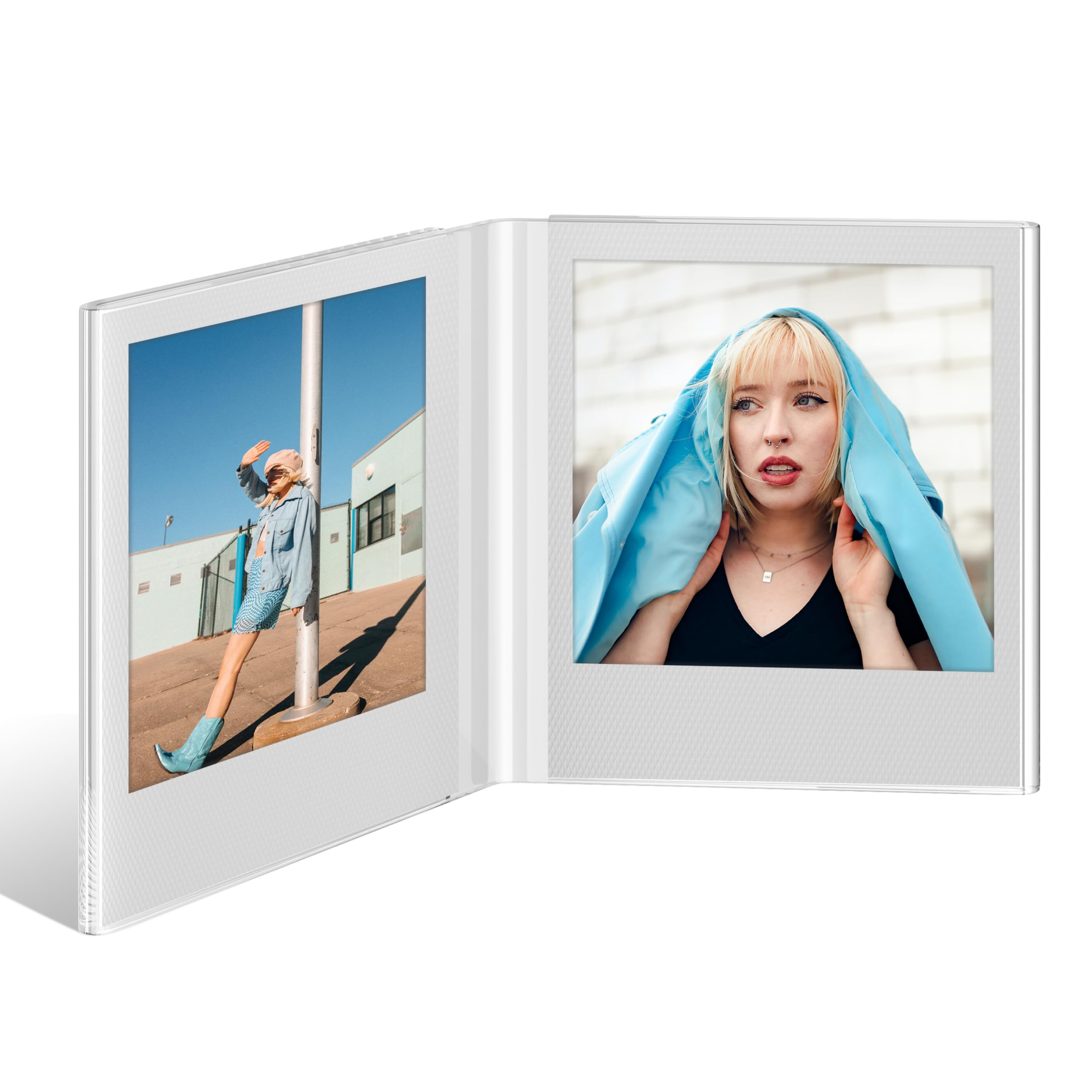 Winkine Polariod Frame For Photos 4.2''X3.5'', Polaroid Frames Fits I Type/600/Sx 70 Films, Acrylic Polaroid Picture Frames, Pol