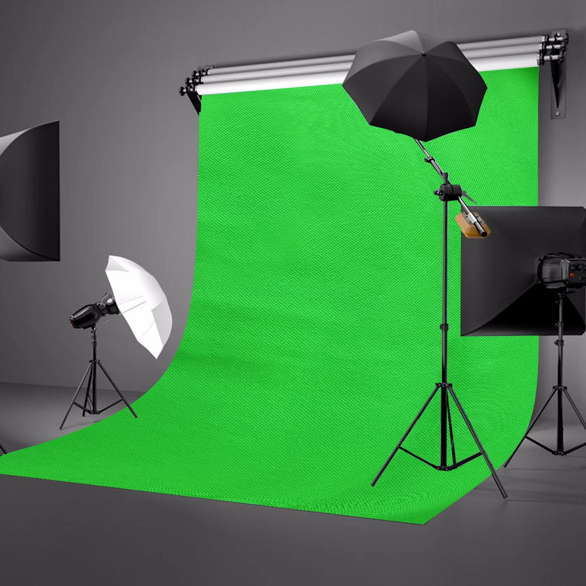 Lylycty Background 5X7Ft Non Woven Fabric Solid Color Green Screen Photo Backdrop Studio Photography Props Ly063