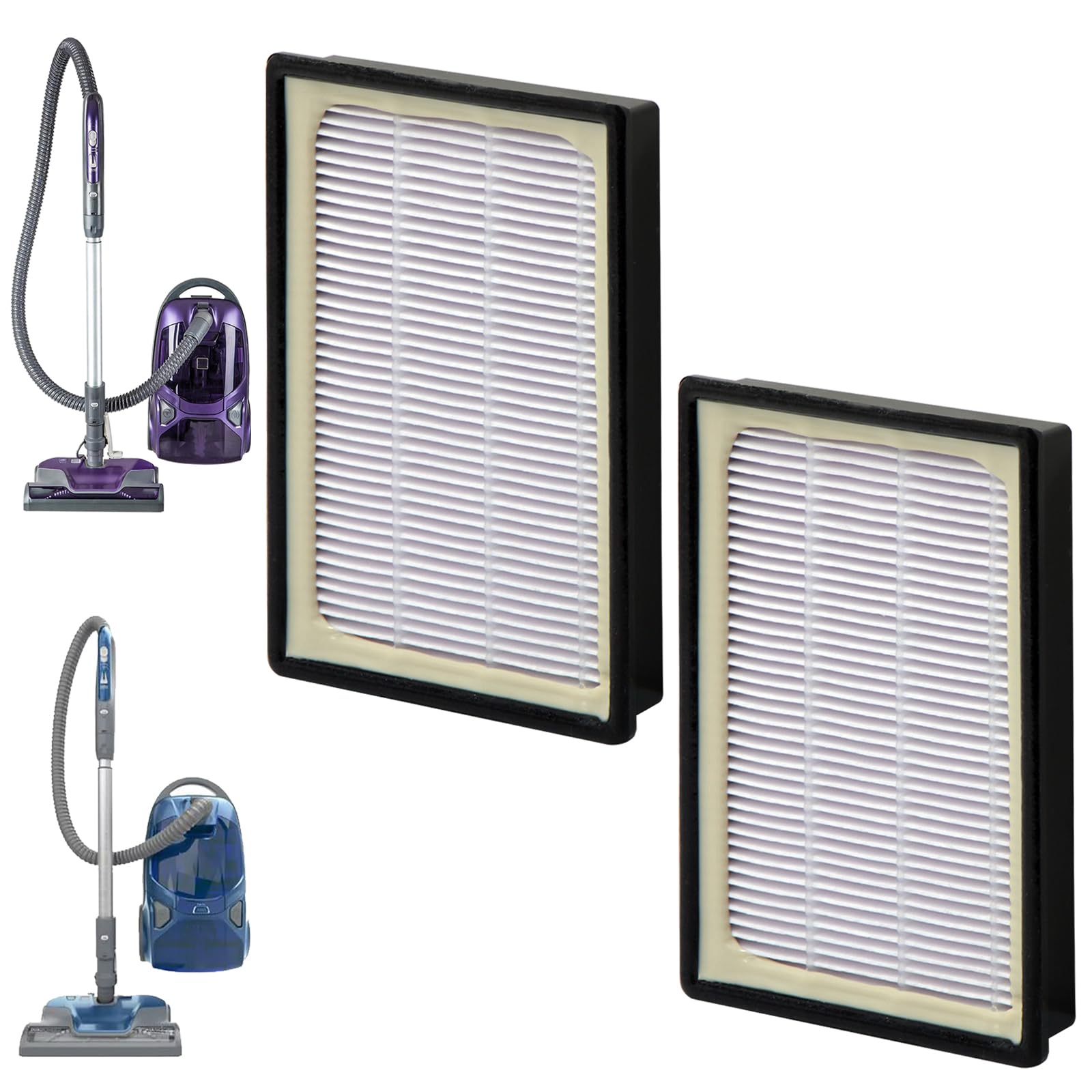 Aolleteau 2 Pack Ef 12 Hepa Filters Compatible With Kenmore 62731 52731 Canister Vacuum 81615, 81614, Bc4026, Compare To Part# 5