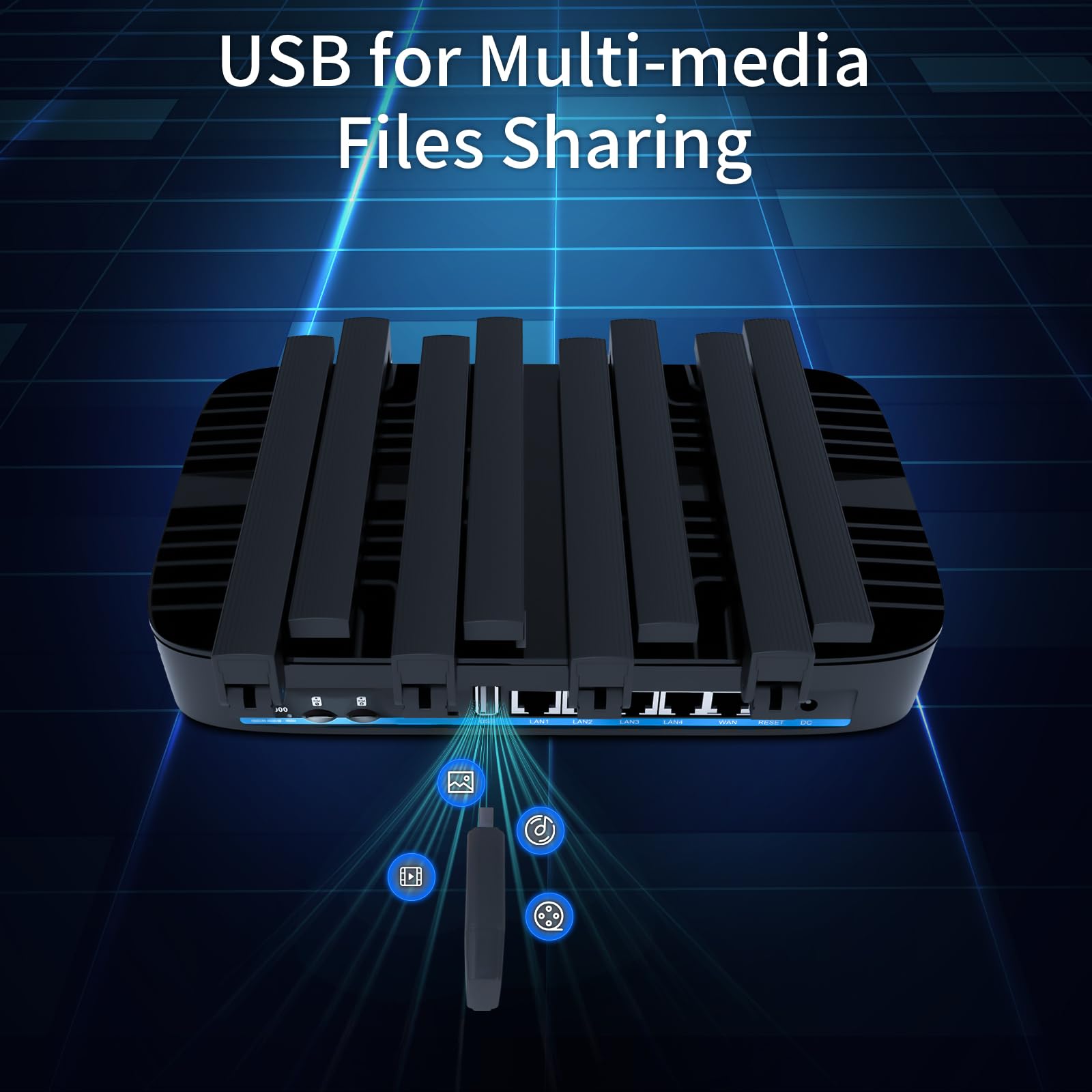 Wiflyer Ax3000 Cat9 4G Lte Router With Dual Sim Card Slot Unlocked, Dual Band Wifi 6 Cellular Router With All Gigabit Ports And