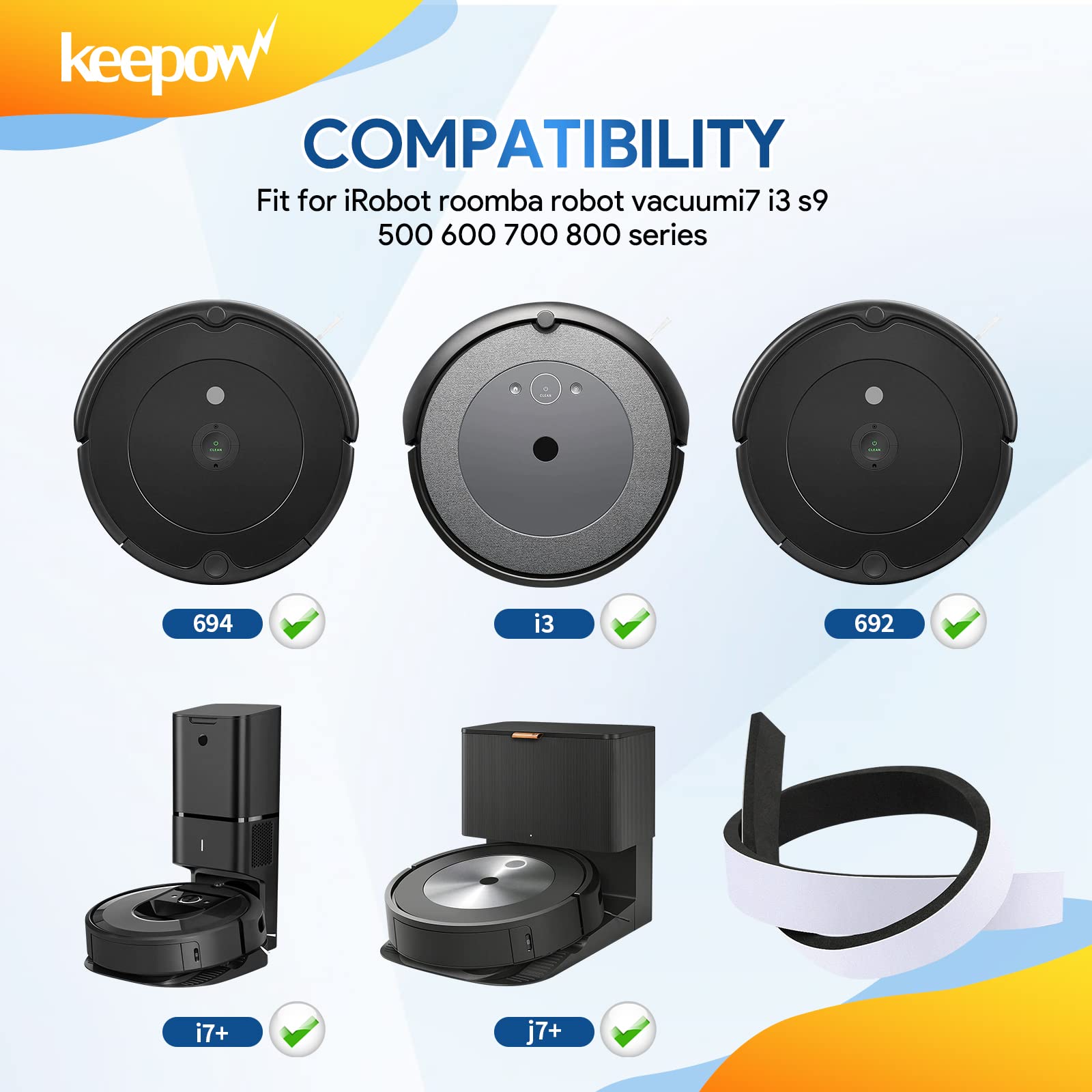 Keepow Bumper Guard Compatible With Roomba Robot Vacuum 671 675 500 600 700 800 Series
