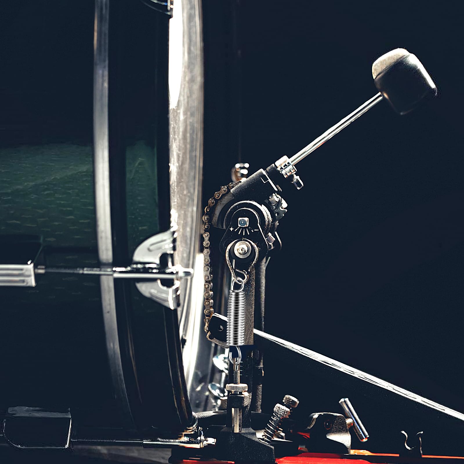 Replacement Bass Drum Foot Pedal Spring 2Pcs Stainless Steel For Percussion Instrument Parts