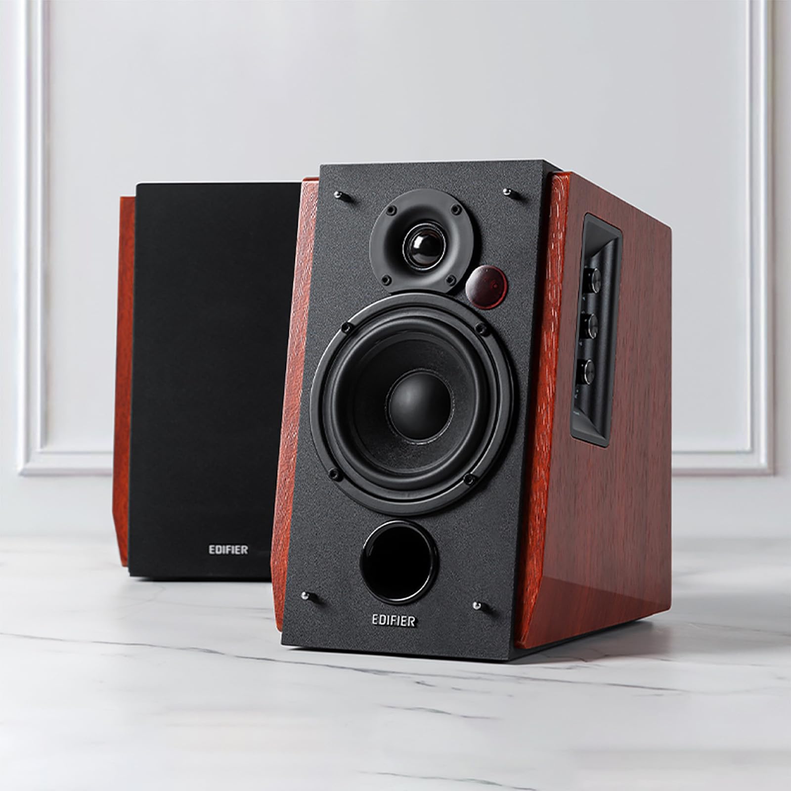 Edifier R1700Bts Active Bluetooth Bookshelf Speakers - 2.0 Wireless Near Field Studio Monitor Speaker - 66W Rms With Subwoofer L