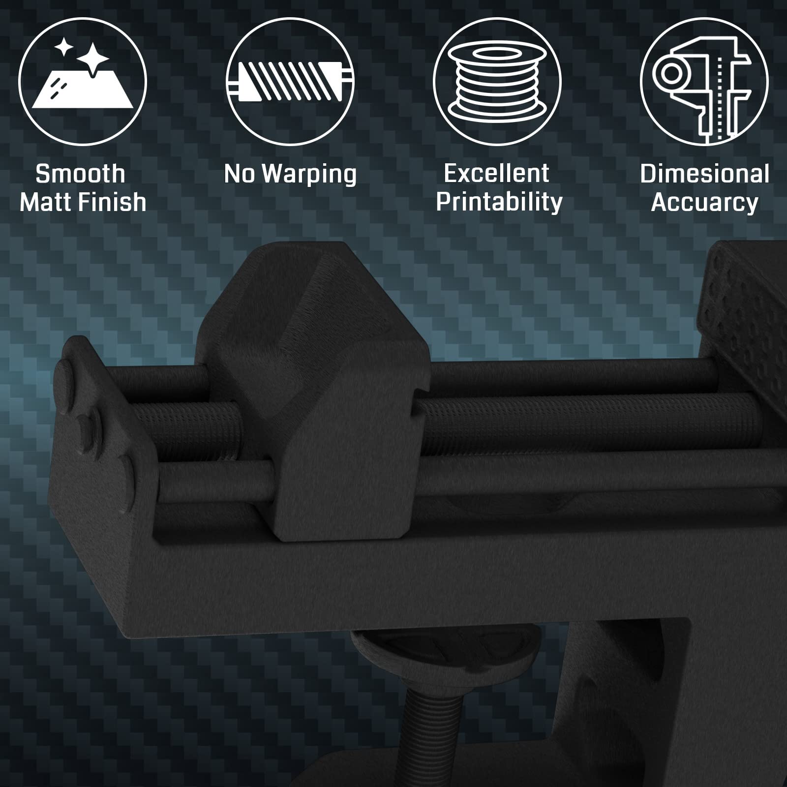 Sainsmart Epa12 Cf Carbon Fiber Nylon Filament 1.75Mm, 0.5Kg (1.1Lbs), Dimensional Accuracy +/  0.05 Mm, Black