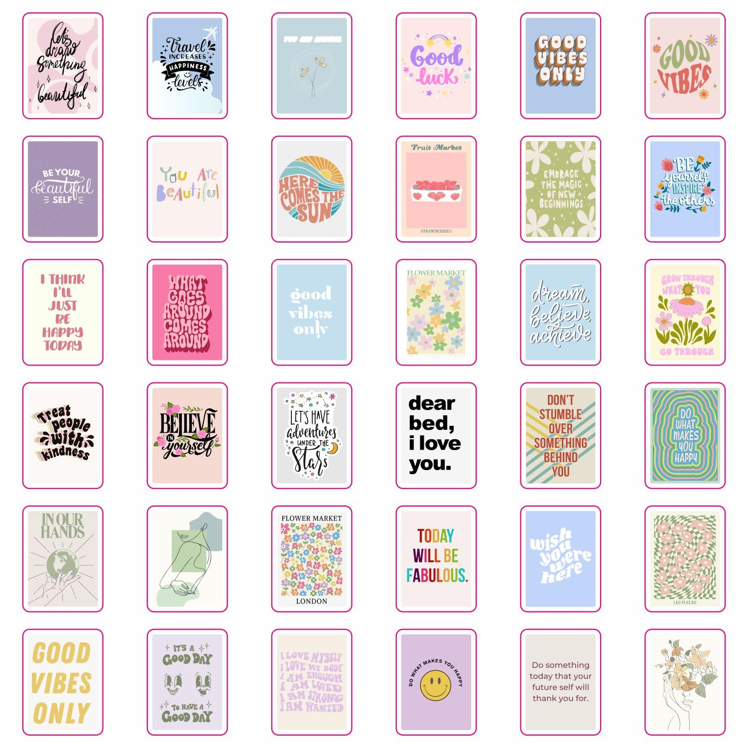 Inspirational Quote Stickers For Water Bottle And Laptop   Inspirational Quote Party Favors & Decorations, Waterproof Vinyl Deca