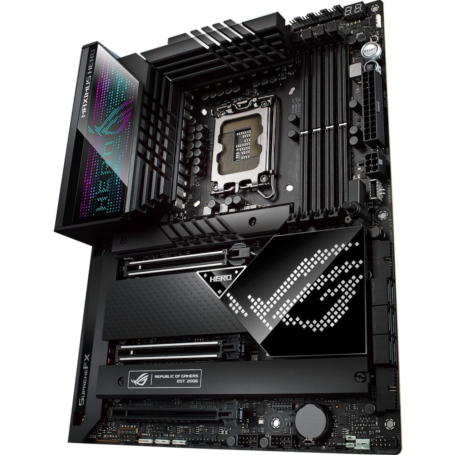 Asus Rog Maximus Z690 Hero Wifi 6E Atx Gaming Motherboard With Pcie 5.0, Ddr5, 20+1 Power Stages, Thunderbolt 4, 5Xm.2