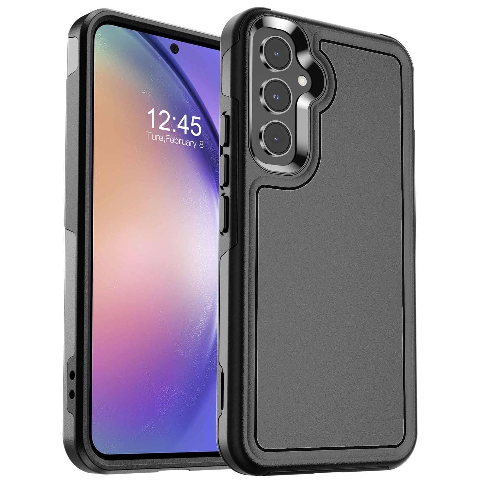 zapica Designed for Samsung Galaxy A54 5G Case, [Military Drop Protection] [Dual Layer Structure Design] Heavy Duty Shockproof N