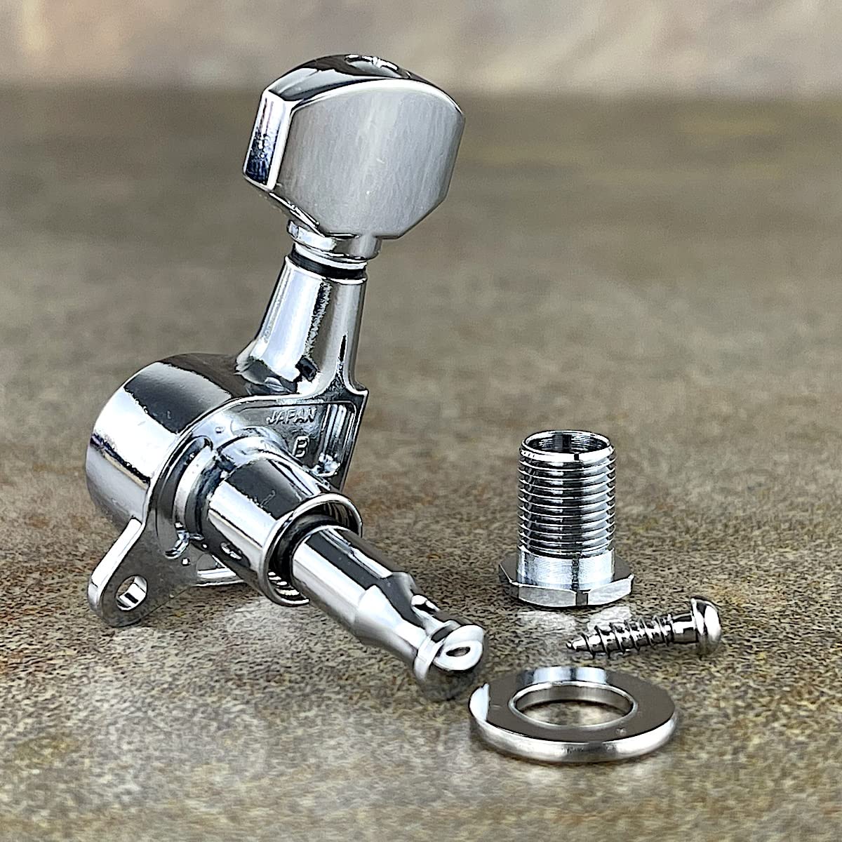 Gotoh Schaller Style Knob Chrome Tuners (6 In A Line)