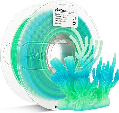 PLA Crystal-Transparent 1.75mm, 1KG/2.2LB