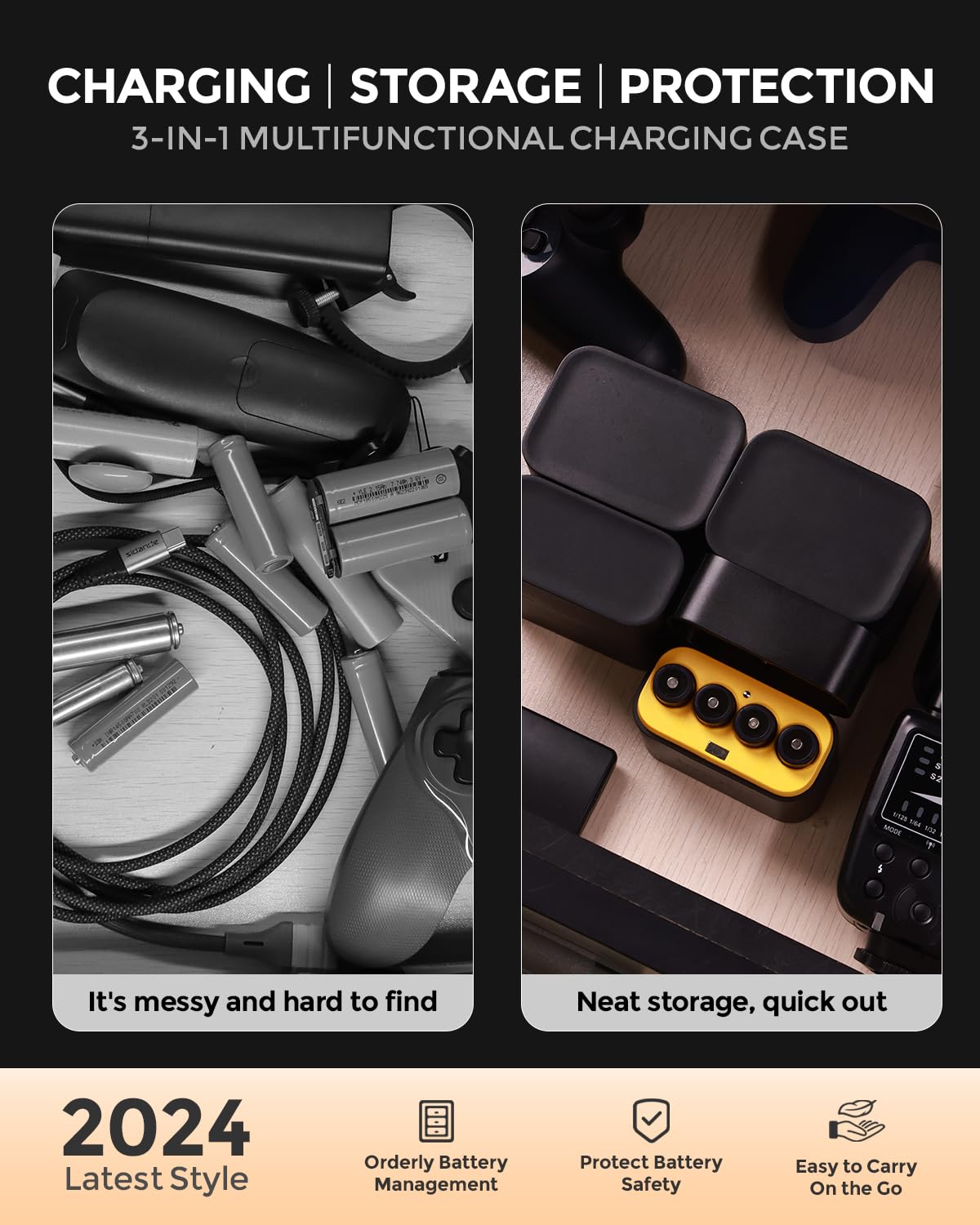 Imuto 4 Pack Rechargeable Aa Lithium Batteries With Charger, 3000Mwh High Capacity Double A Lithium Battery, 1.5V Rechargeable A