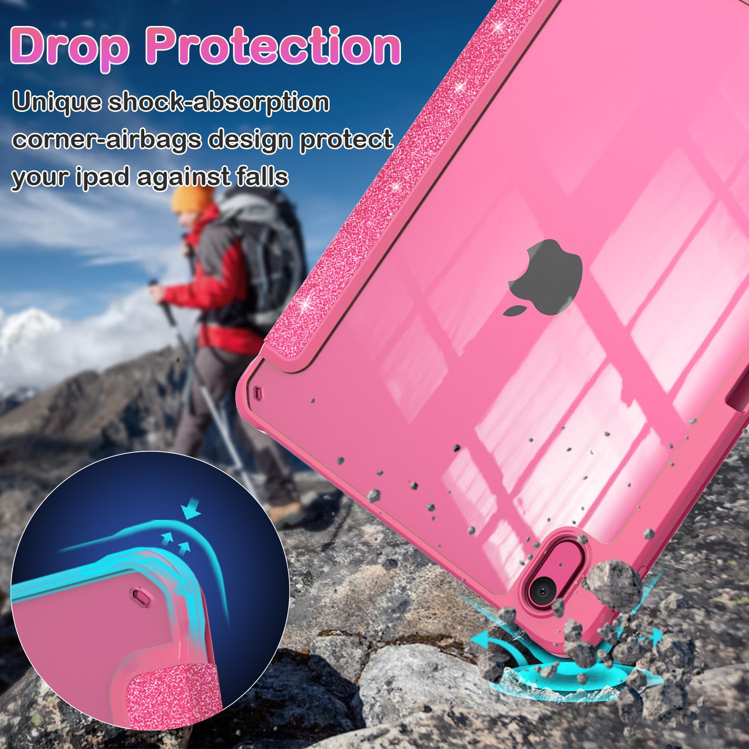 Okp For New Ipad 10Th Generation Case 2022, Ipad 10.9 Inch Case With Trifold Stand, Auto Wake/Sleep, Ipad 10 Gen Protective Cove