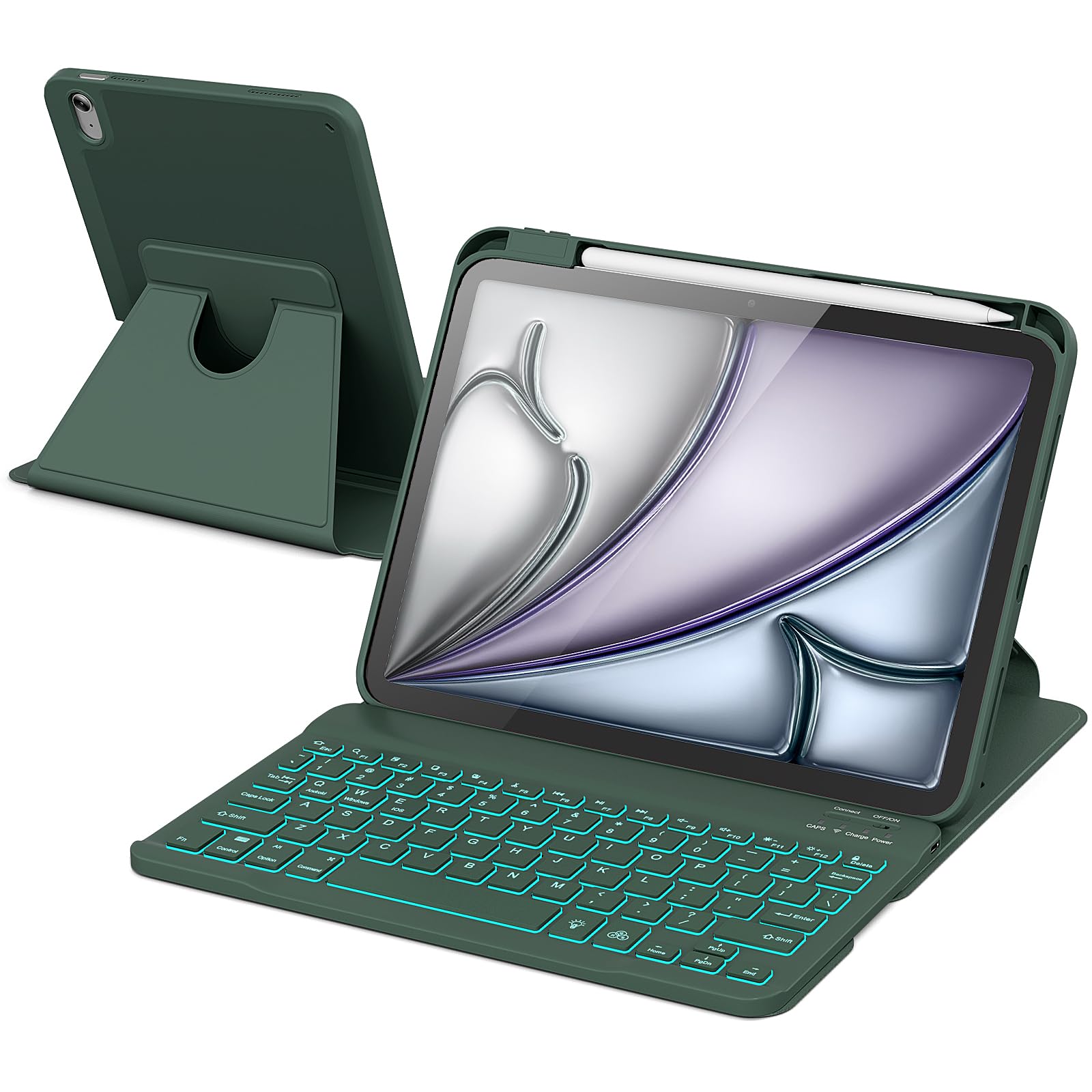 RAYMCRAFT for iPad Air 11inch Case with Keyboard M4/M3/M2 (2026/2025/2024)