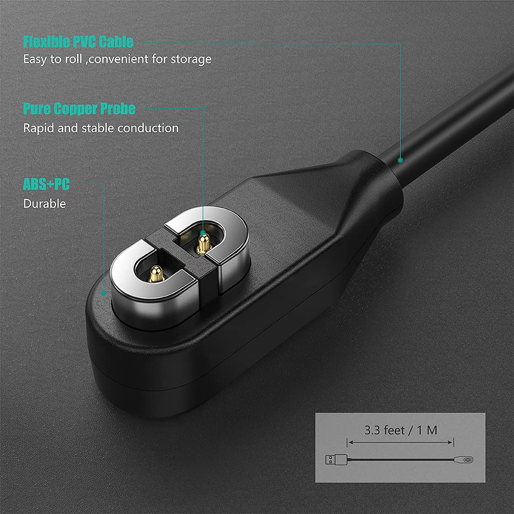 Tusita Magnetic Charger Compatible With Aftershokz Aeropex, Shokz Opencomm, Openrun Pro, Openrun Pro Mini, Openrun, Openrun Mini