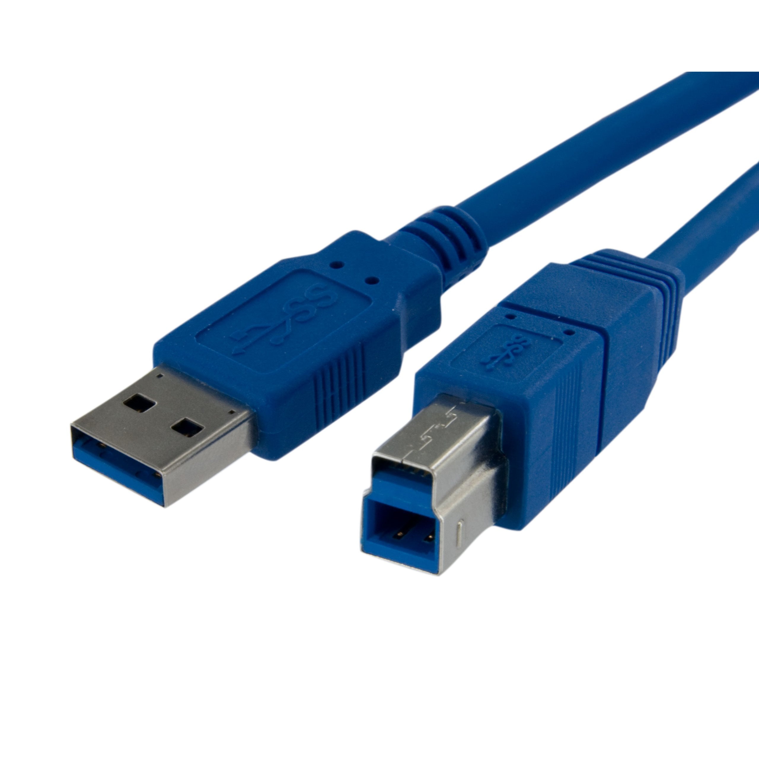 Startech.Com 1 Ft / 30Cm Superspeed Usb 3.0 Cable A To B   Usb 3 A (M) To Usb 3 B (M) (Usb3Sab1),Blue