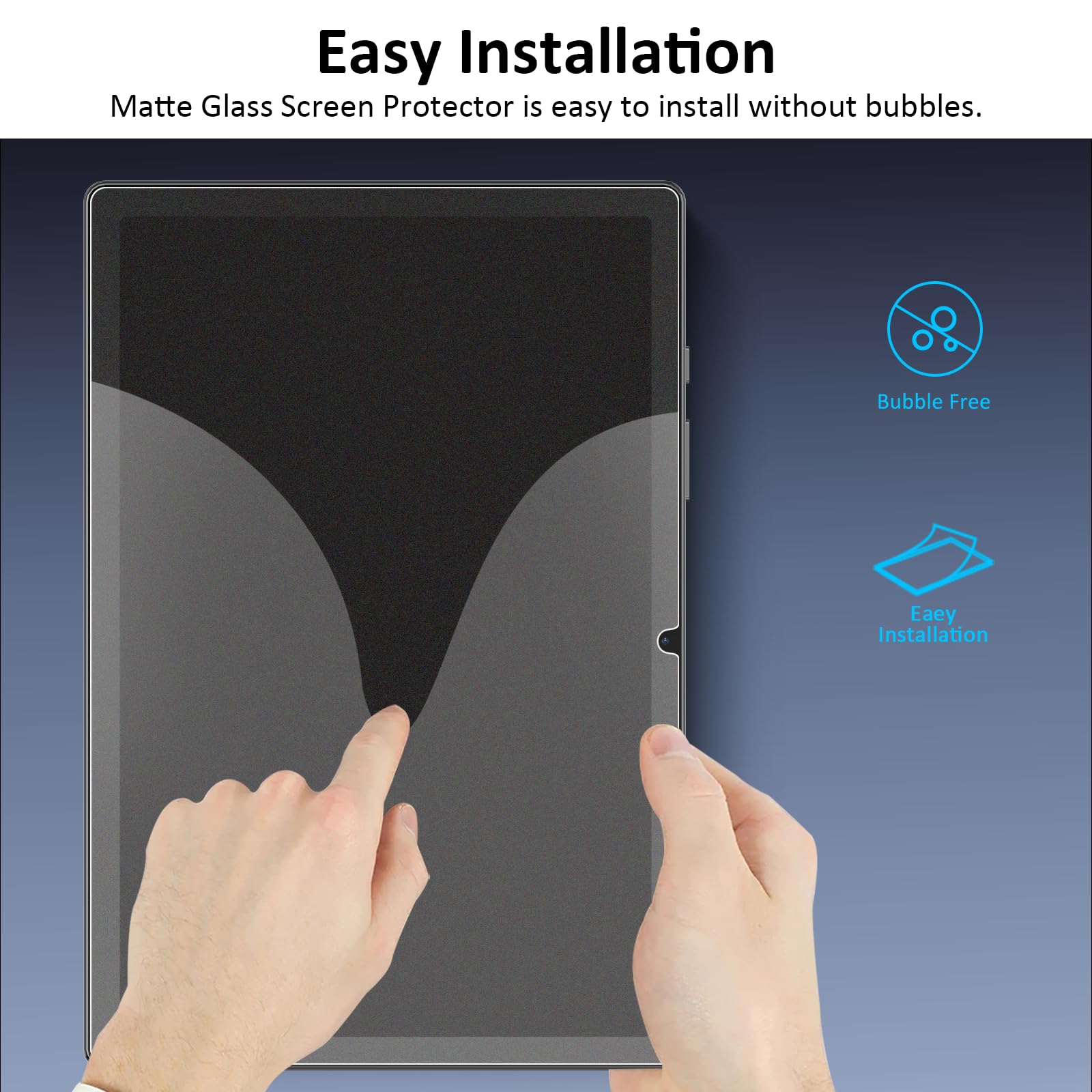 Ambison [2 Pack Matte Glass Screen Protector Compatible With Samsung Galaxy Tab A9+/S9/S9 Fe (11 Inch 2023 Released), Anti Glare