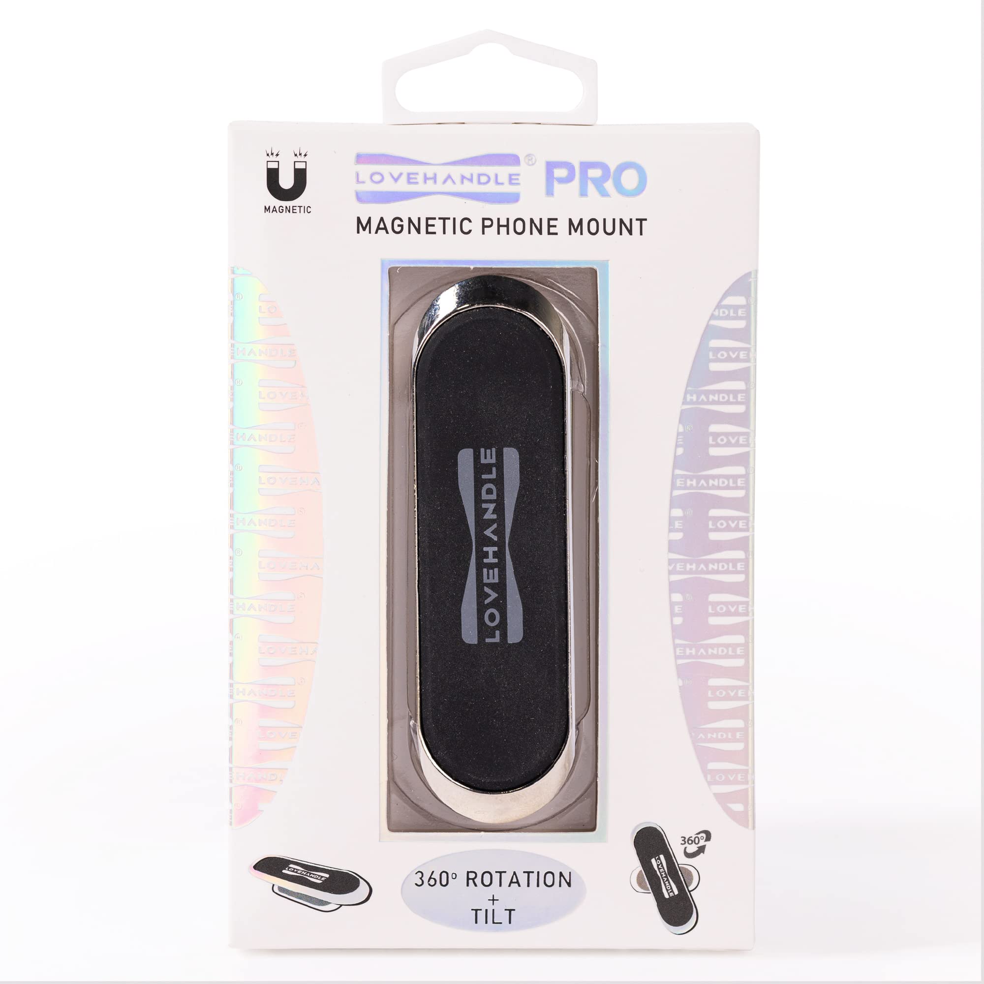 Lovehandle Pro Mount - Magnetic Phone Holder For Car - Portable Electronic Device Mount