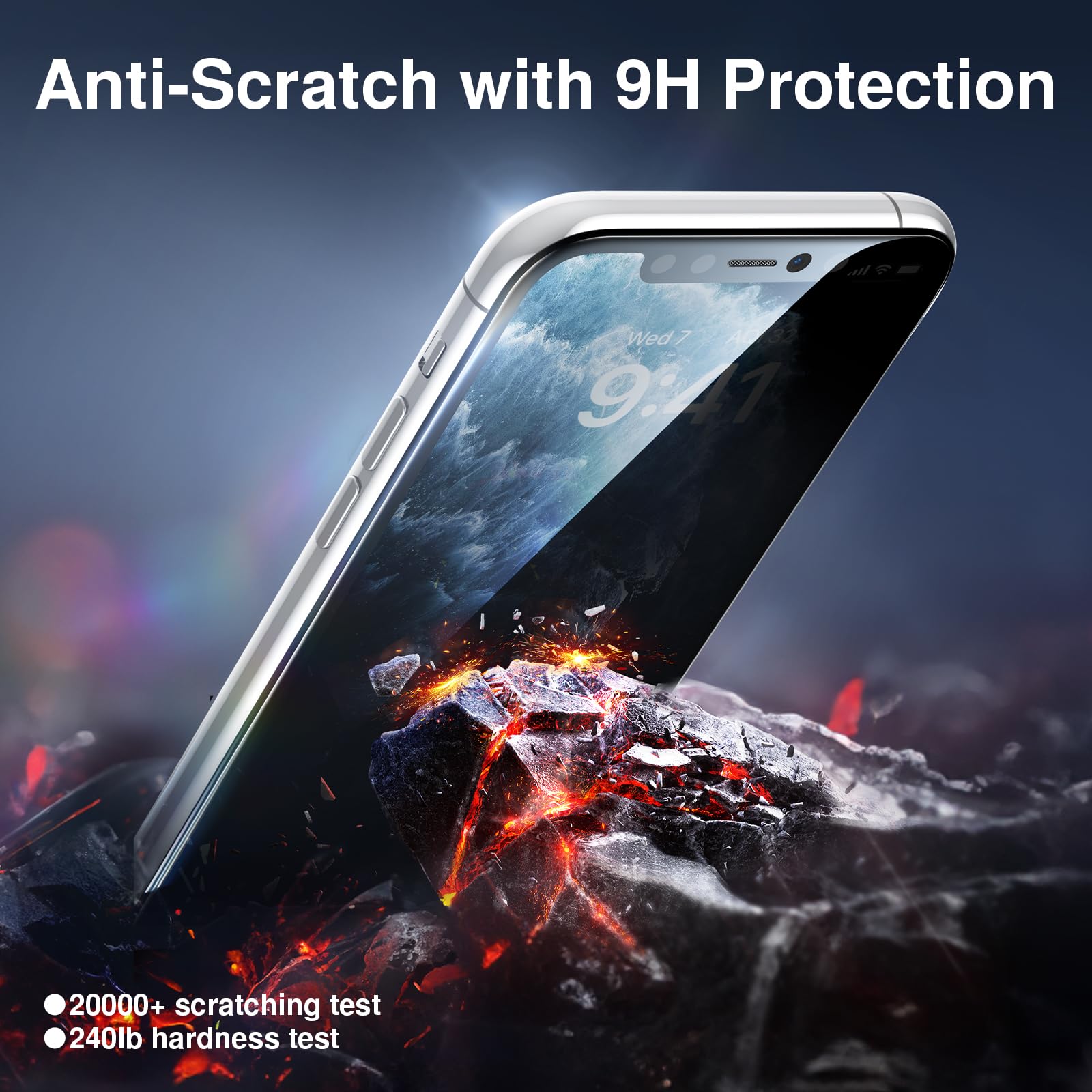 Smartdevil 2Pack For Iphone 11 Pro/X/Xs Screen Protector Privacy, 9H Top Shatterproof [Military Grade Protection ] Anti Spy Priv