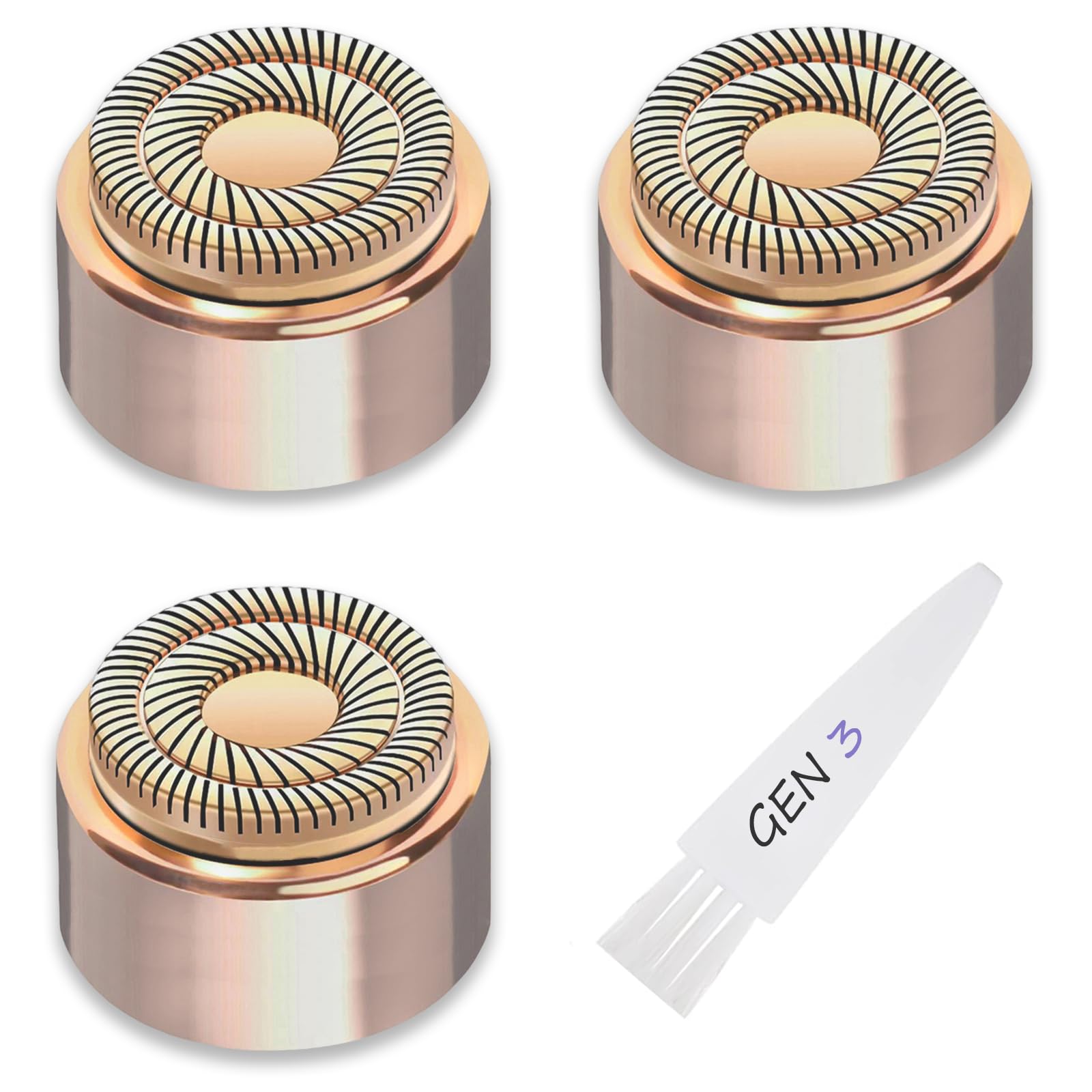 Generation 3 Facial Hair Remover Replacement Heads For Finishing Touch Flawless,Double Precision Blades Replacement Heads Compat