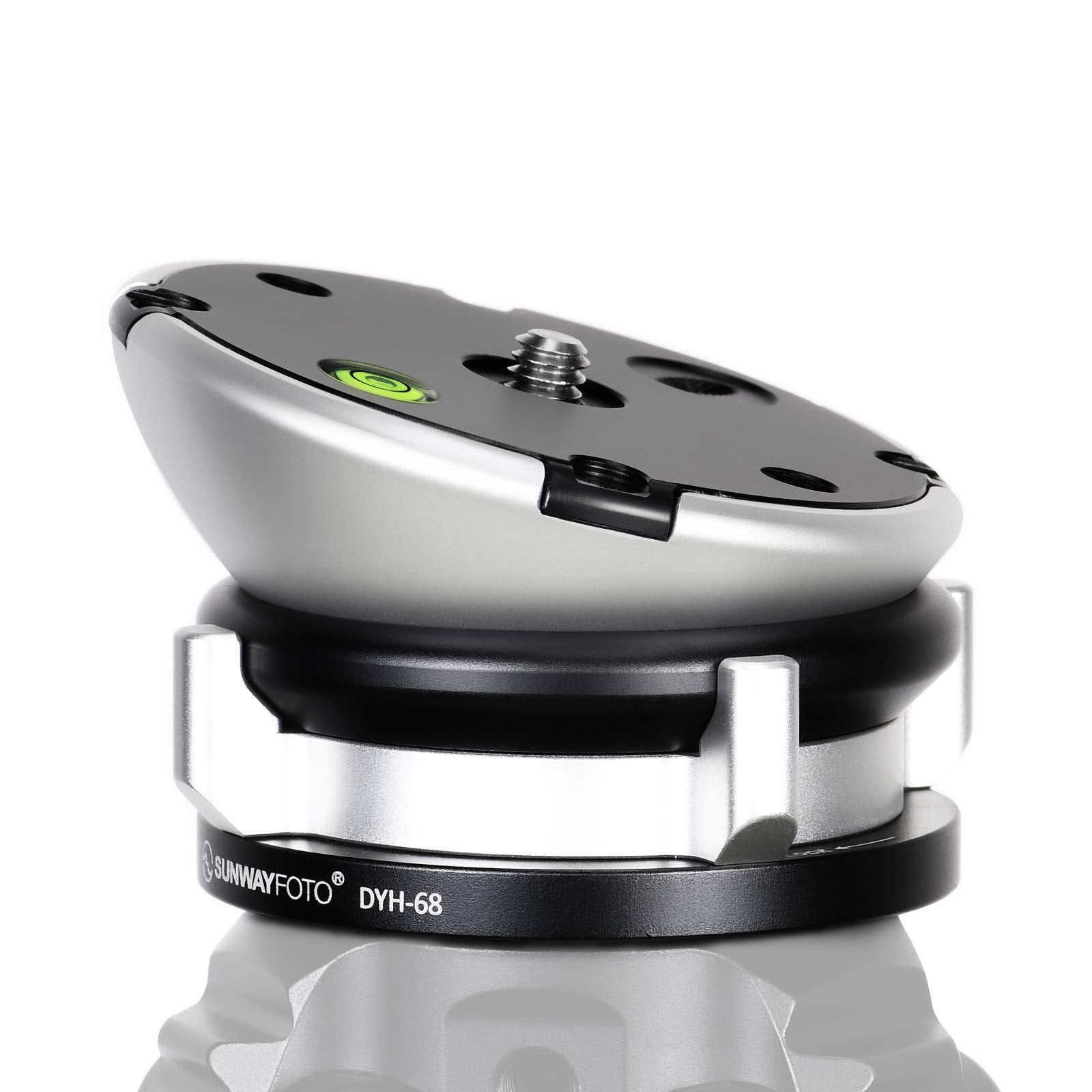 Sunwayfoto Dyh 68 Leveling Base Tripod Head 22 Lbs Load Capacity