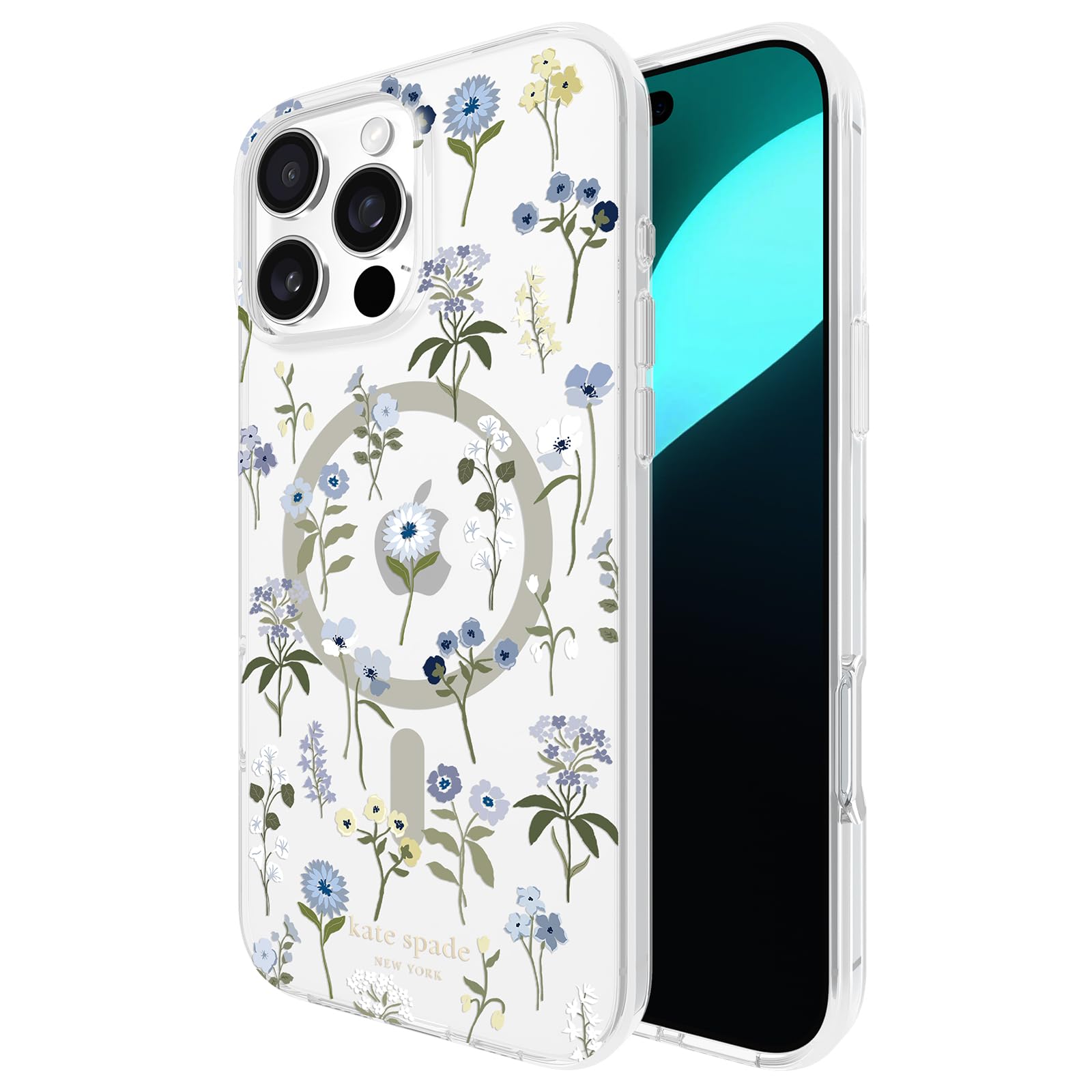 Kate Spade New York Iphone 16 Pro Max Case   Compatible With Magsafe   Designer Phone Case   Precious Bloom