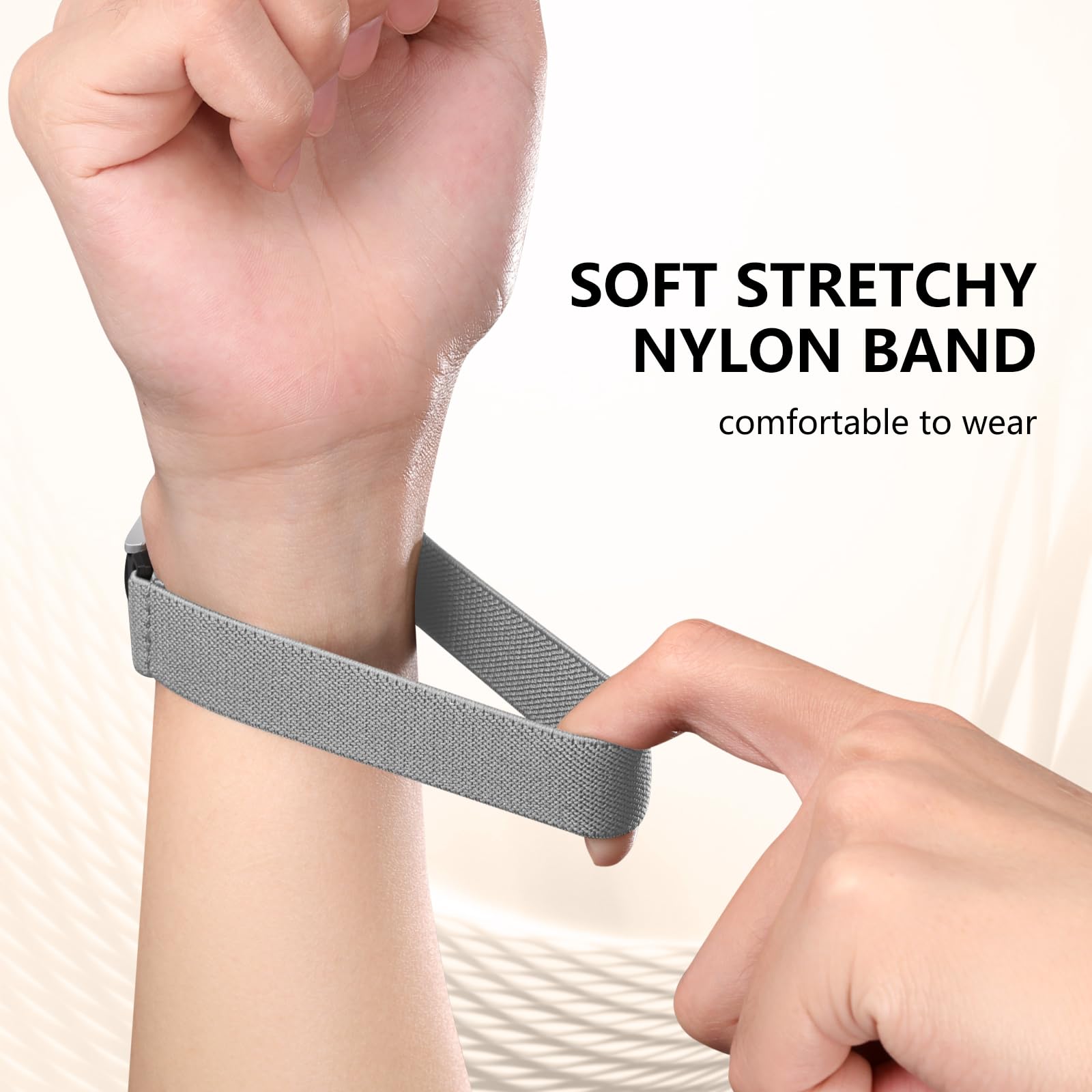 Lerobo Elastic Bands Compatible With Samsung Galaxy Watch 6 5 4 7 Fe Band 40Mm 44Mm 45Mm/For Galaxy Watch 6 4 Classic Band 42Mm