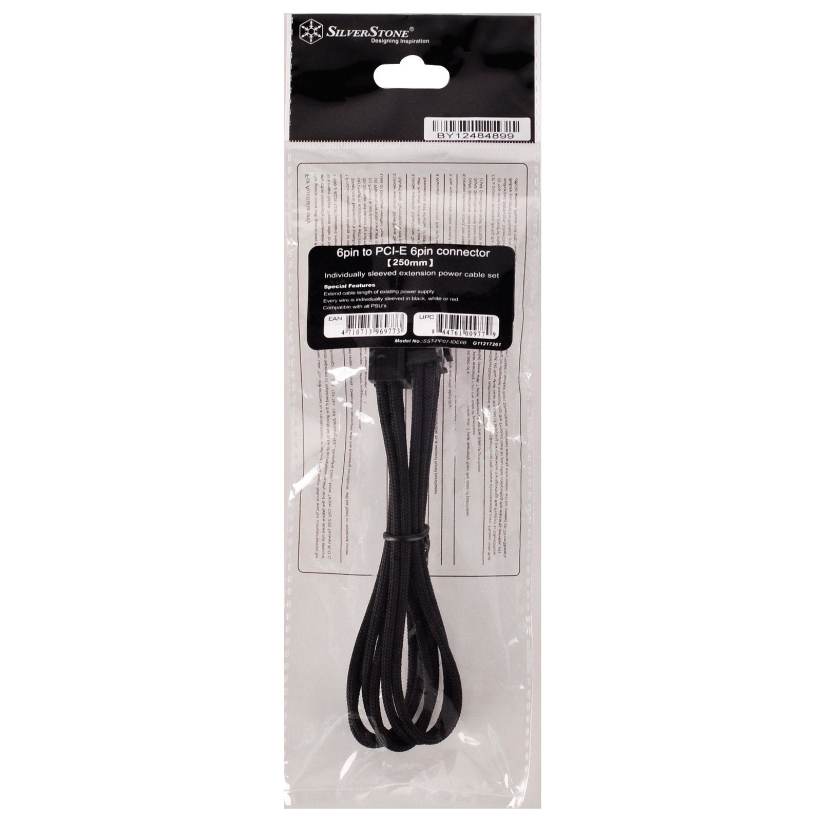 Pcie 6Pin To Pcie 6Pin(250Mm) Extension Power Cable