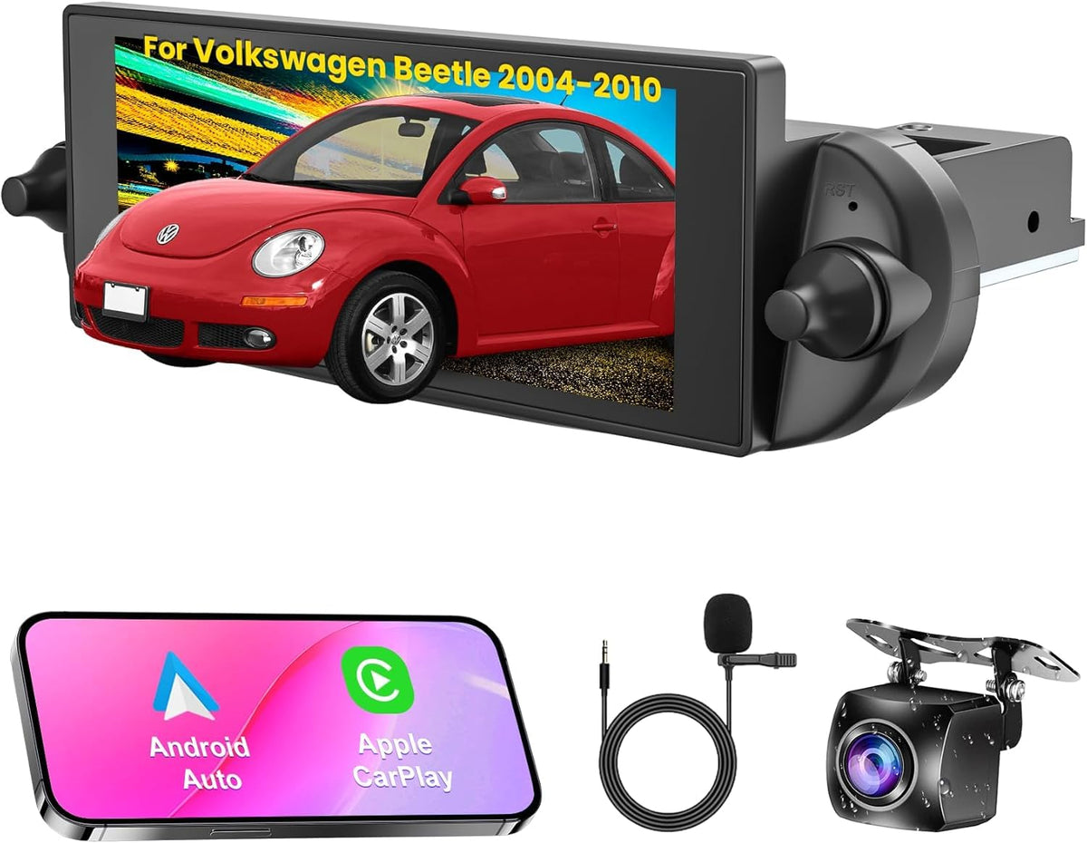 [4+64G]Car Radio For Volkswagen Beetle 2004 2010 With Wireless Carplay&Android Auto, 6.8 Inch Ips Touchscreen Android 13 Vw Ster