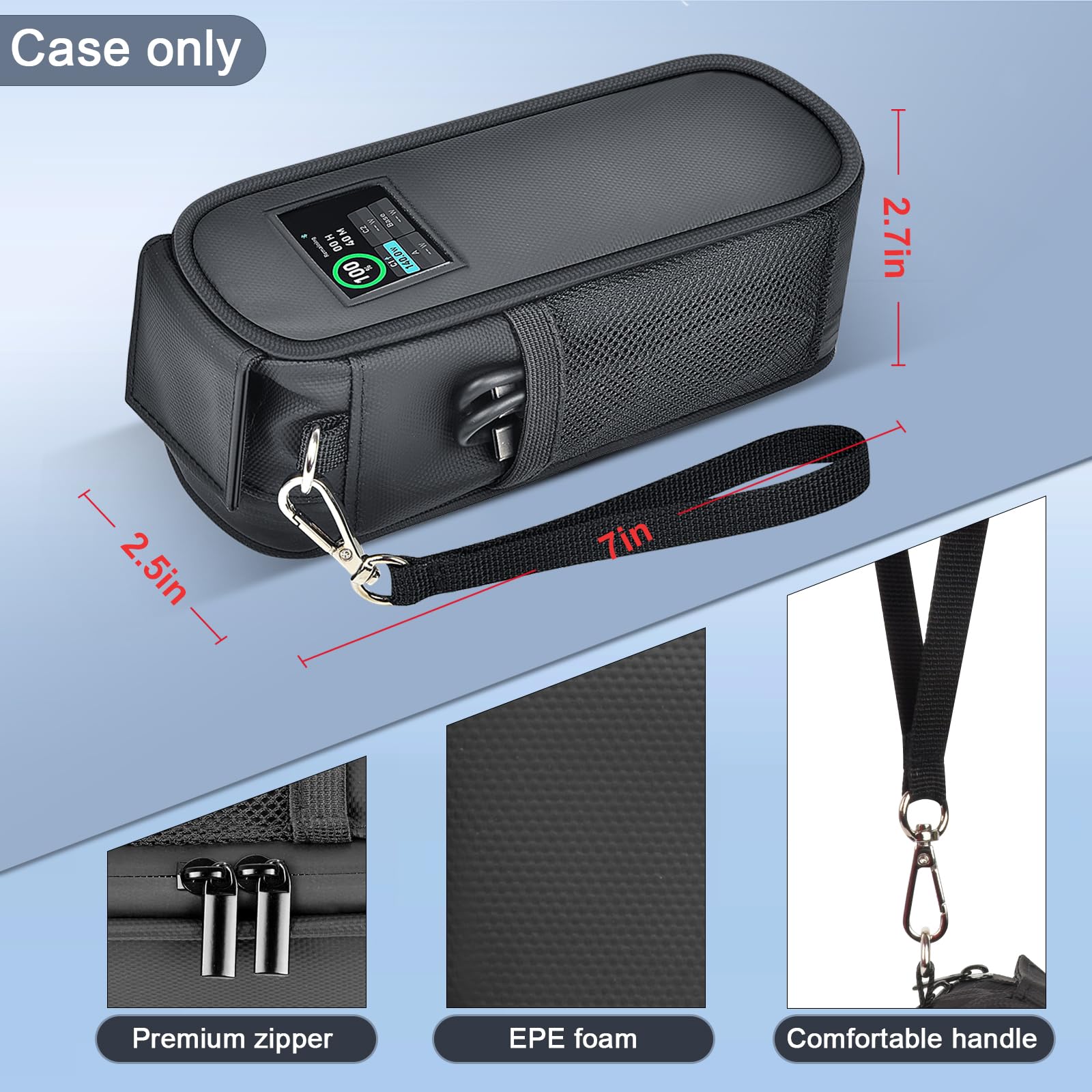 Case Compatible With Anker Prime 27,650Mah Power Bank 250W, Laptop Phone Computer Battery Chargers Travel Carrying Holder For An