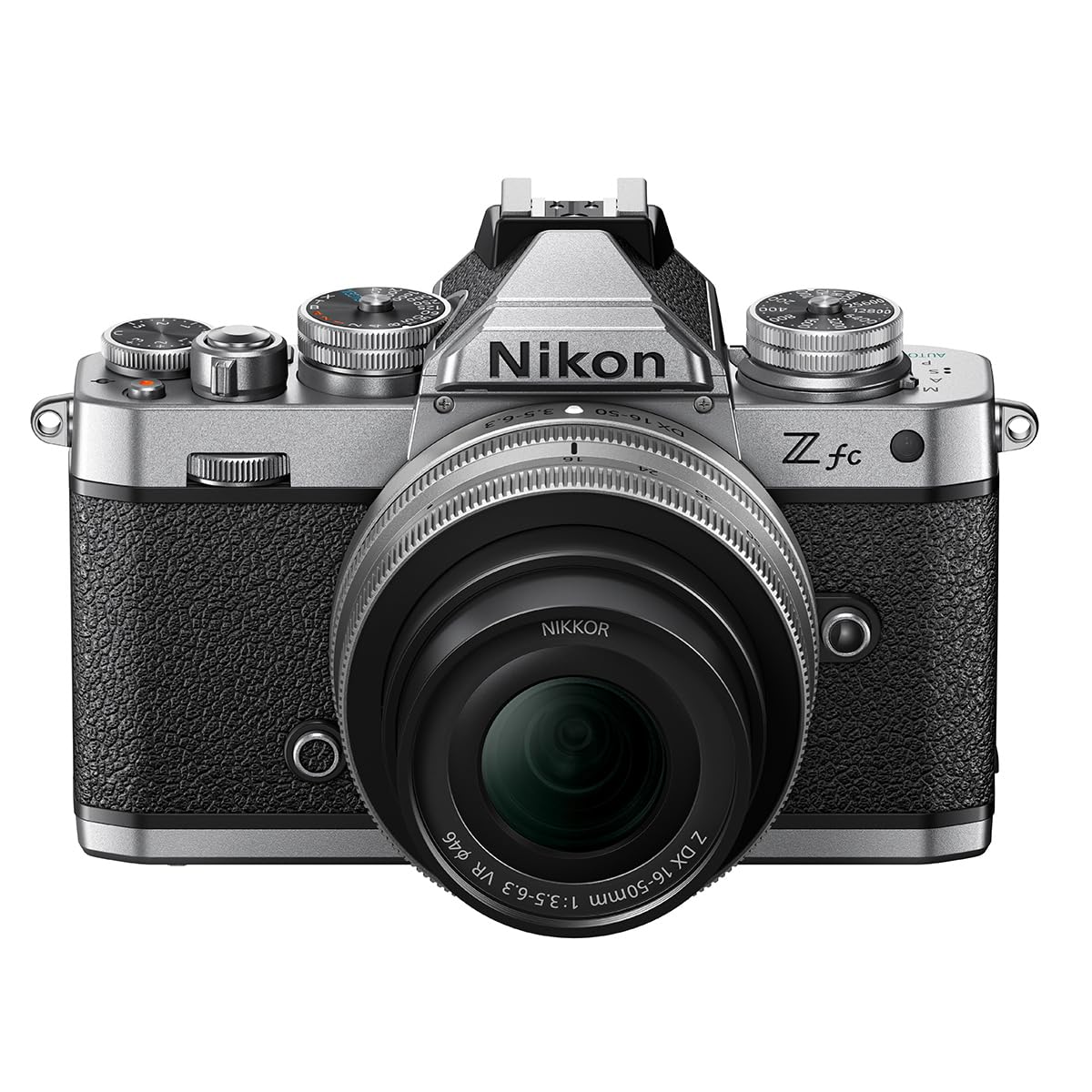 Nikon Z Fc Dx-Format Mirrorless Camera With Nikkor Z Dx 16-50Mm F/3.5-6.3 Vr Lens, Silver Bundle With 64Gb Sd Card, Shoulder Bag