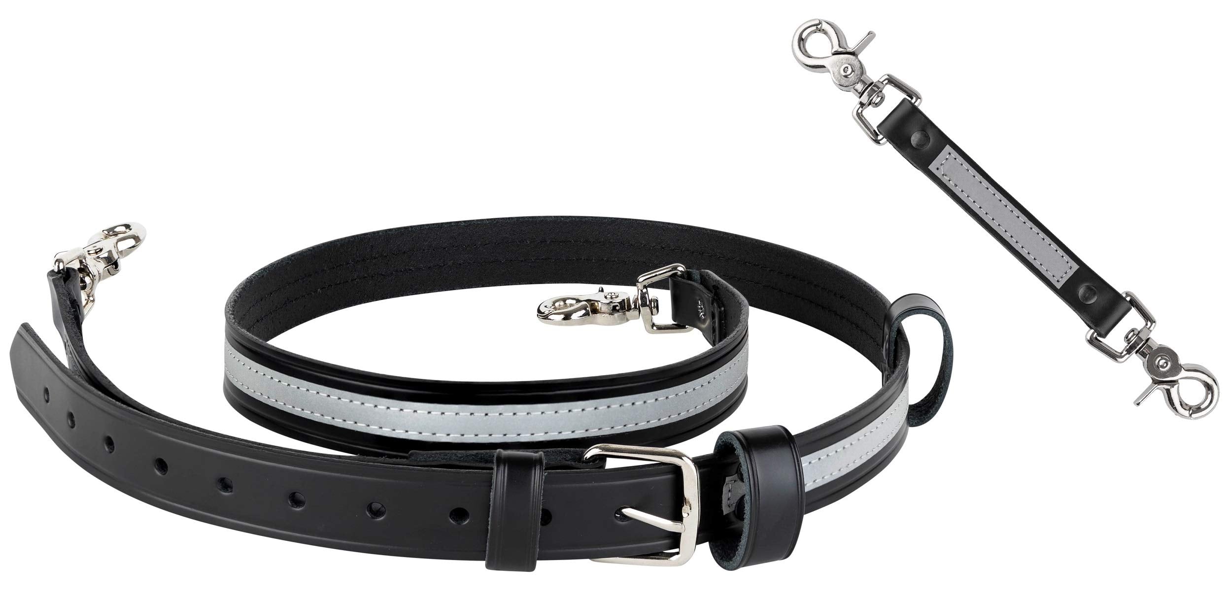 Perfect Fit Firefighter Leather Reflective Bundle  Radio Strap And Anti Sway Holder Combo Kit