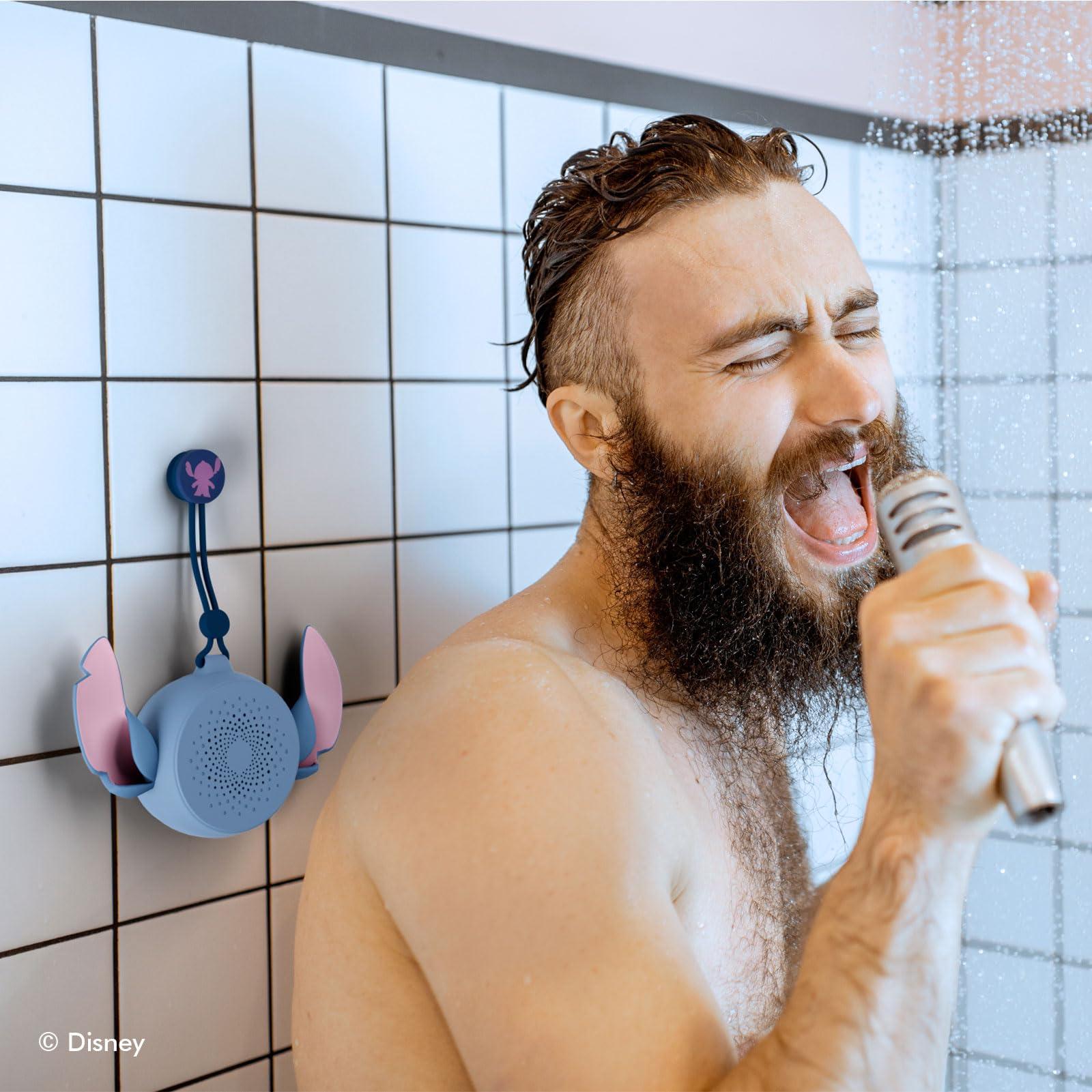 Ijoy Disney Lilo And Stitch Bluetooth Shower Speaker With Suction Cup - Ipx4 Rated Water Resistant Stitch Speaker For Shower, Ba