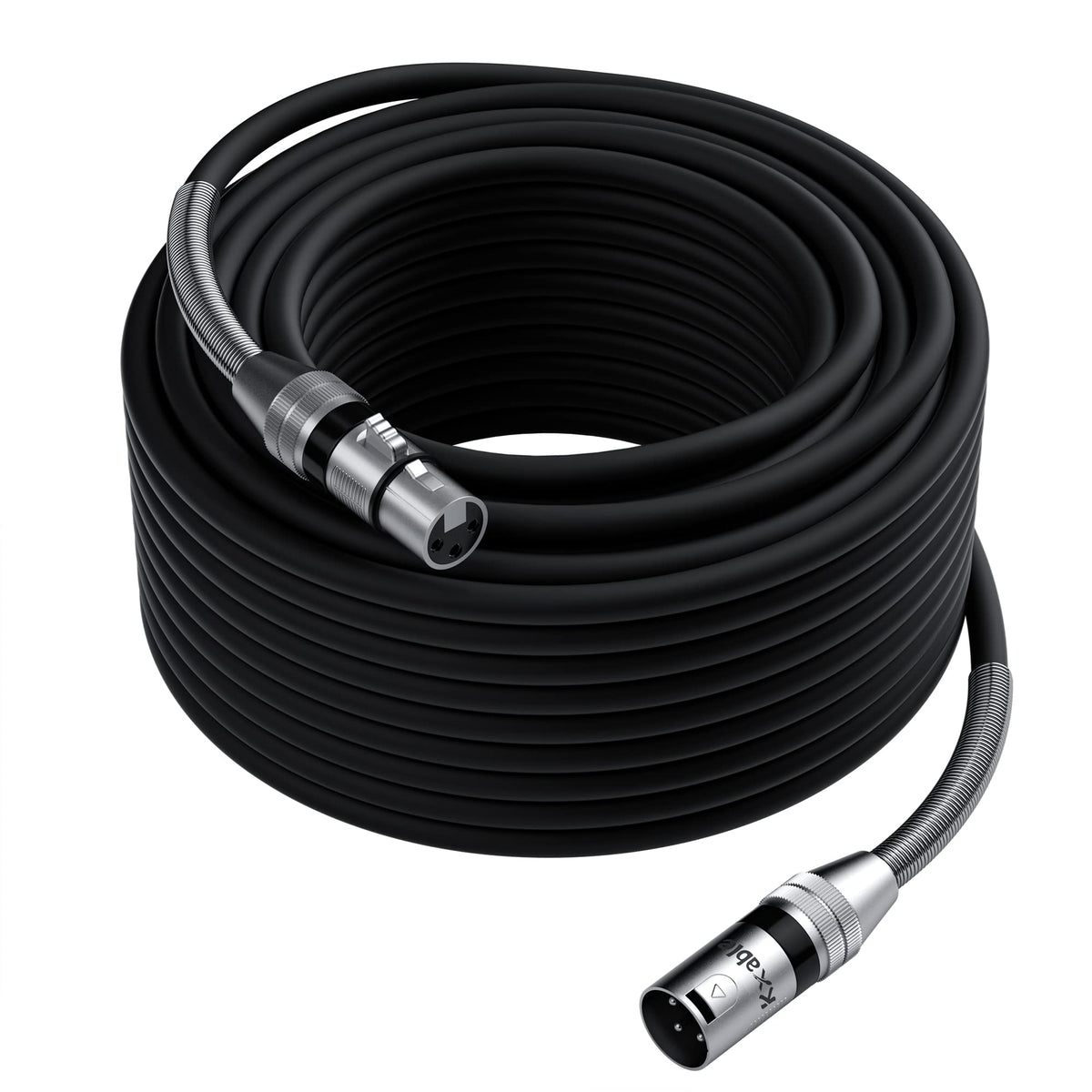 Xlr To Xlr Cable 100 Feet, Premium Xlr Microphone Cable, Long Heavy Duty 22Awg Ofc Xlr Male To Female Cord, 3 Pin Shielded Mic S