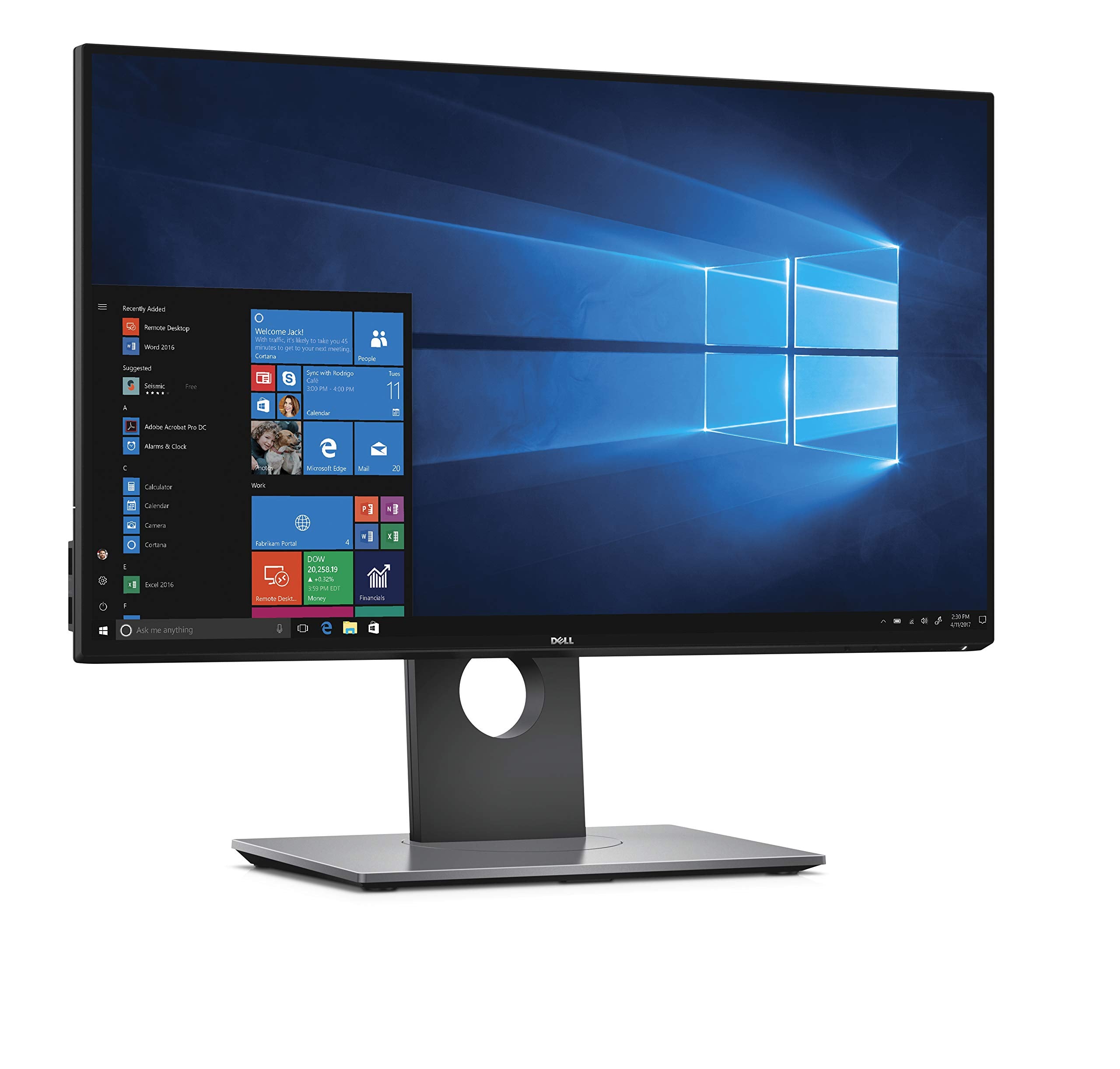 Dell Ultrasharp 24 Inch Infinity Edge Monitor   U2417H, Full Hd 1920 X 1080 At 60 Hz|Ips, Anti Glare With Hard Coat 3H|Vesa Moun