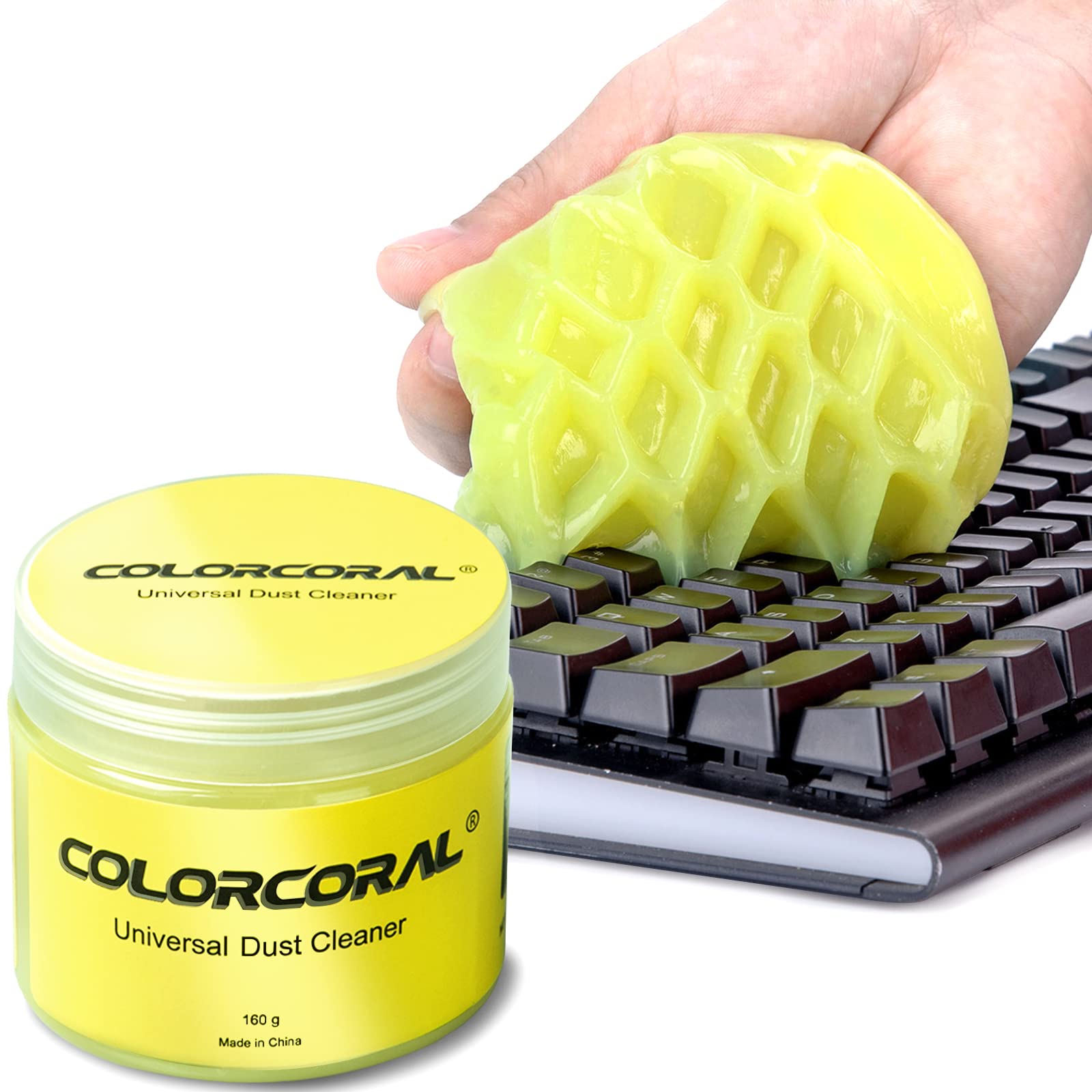 Colorcoral Cleaning Gel Universal Dust Cleaner For Pc Keyboard Cleaning Car Detailing Laptop Dusting Home And Office Electronics