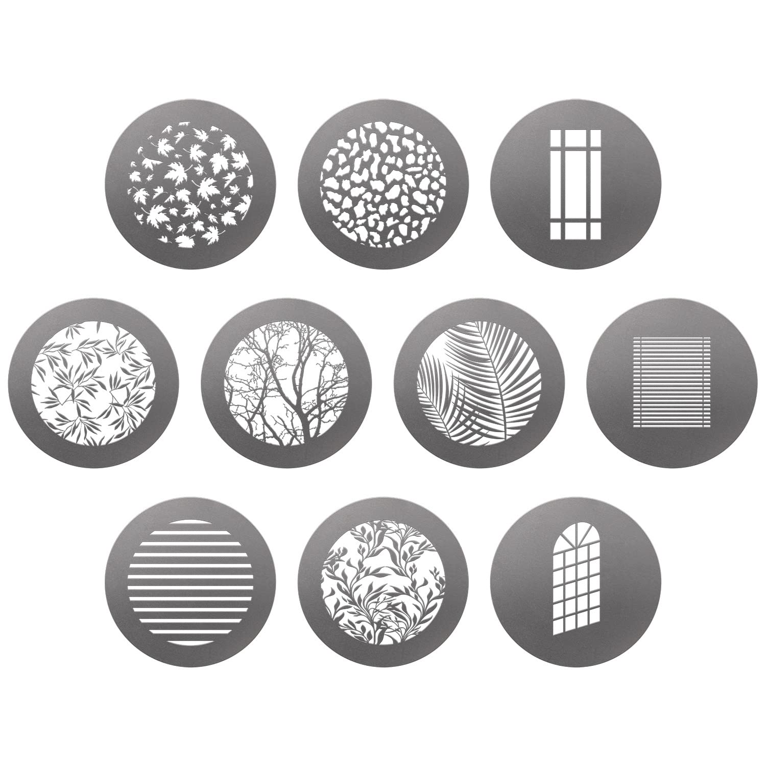 Westcott Gobo Pack: Environmental Designs (10 Pack) For Use With Optical Spot By Lindsay Adler