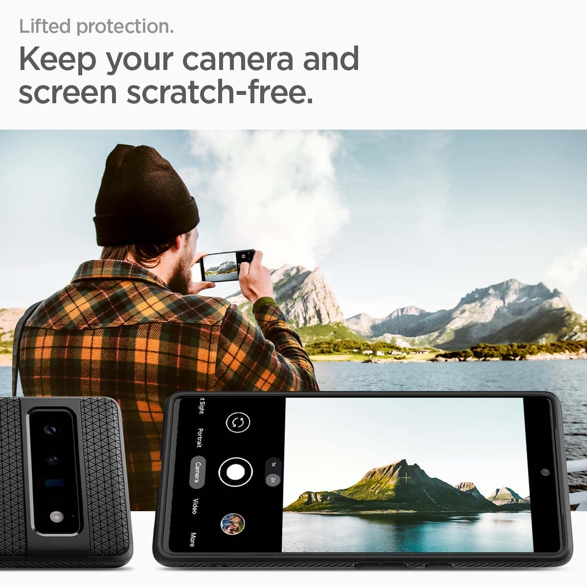 Spigen Liquid Air Designed For Google Pixel 6 Pro Case (2021) - Matte Black