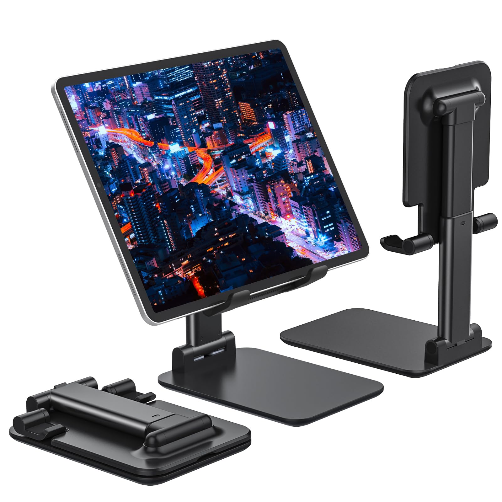 Anozer Tablet Stand Foldable & Adjustable, Portable Monitor Stand 5.55 * 3.94'' Wide, Fit For Ipad Holder Stand Compatible With 
