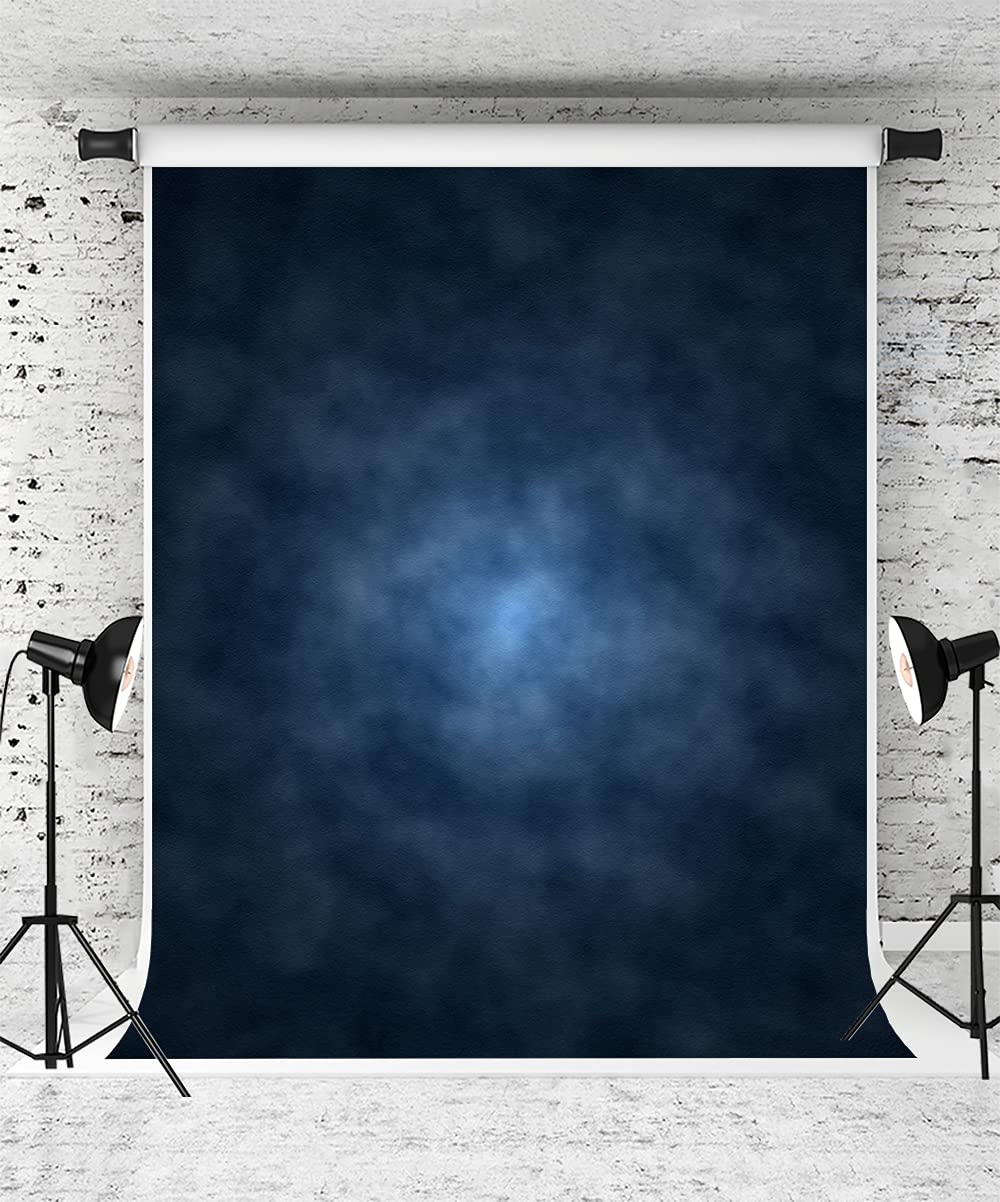 Kate 5X7Ft Dark Blue Photography Backdrop Abstract Blue Abstract Headshot Textures Background Old Master Portrait Photo Fabric S