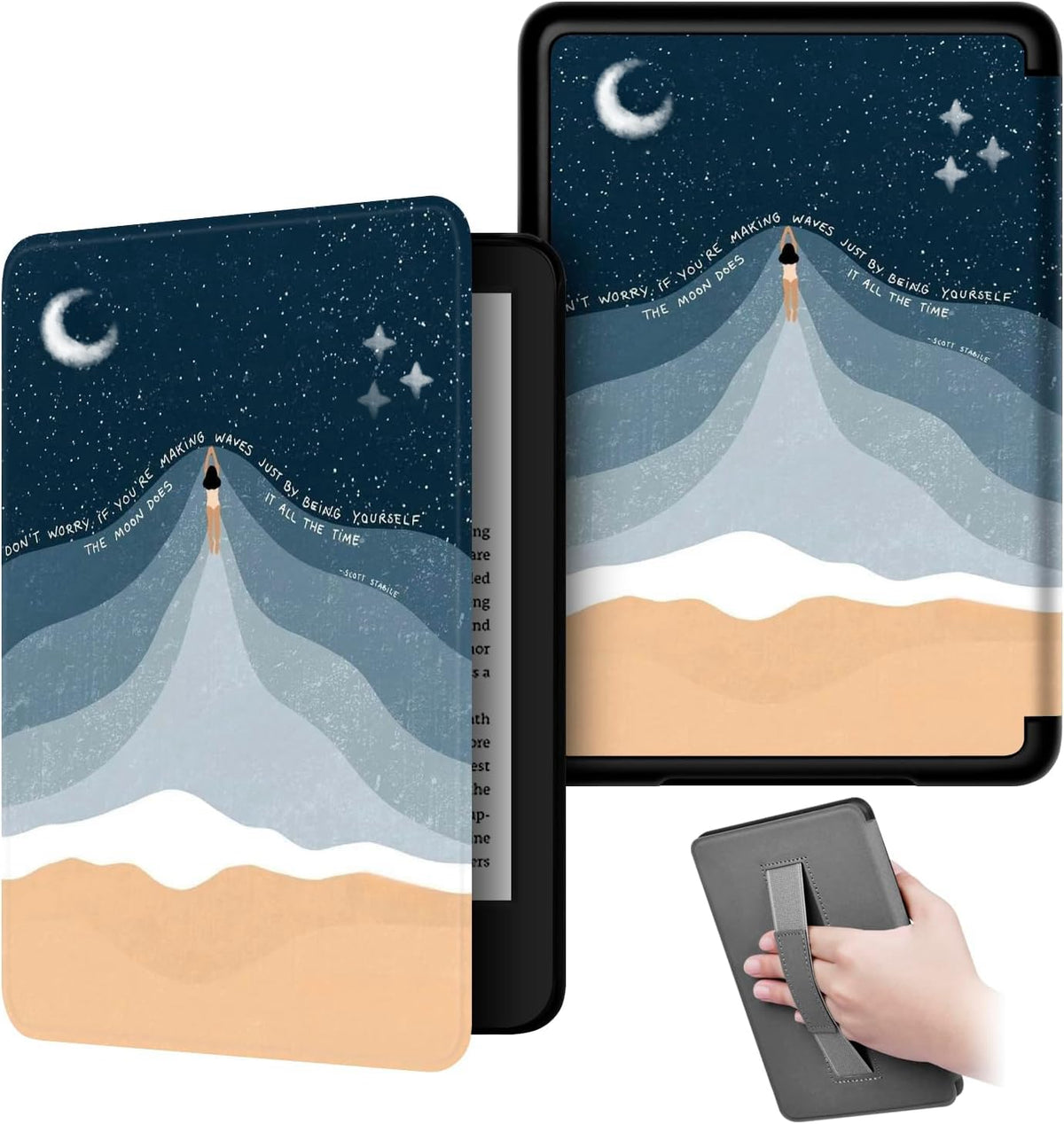 Chuupa Case For Kindle Paperwhite 6.8'' (11Th Generation, 2021 Release), Leather Lightweight Cover With Auto Sleep/Wake Hand Str
