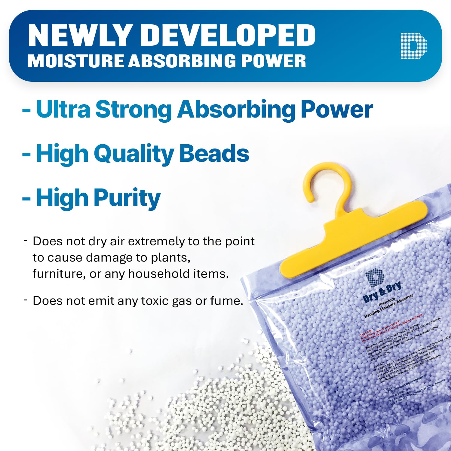 Dry & Dry 12 Pack[7 Oz] Premium Moisture Absorbers Dehumidifiers For Home Dehumidifier For Basement Dehumdifiers For Bedroom Sma