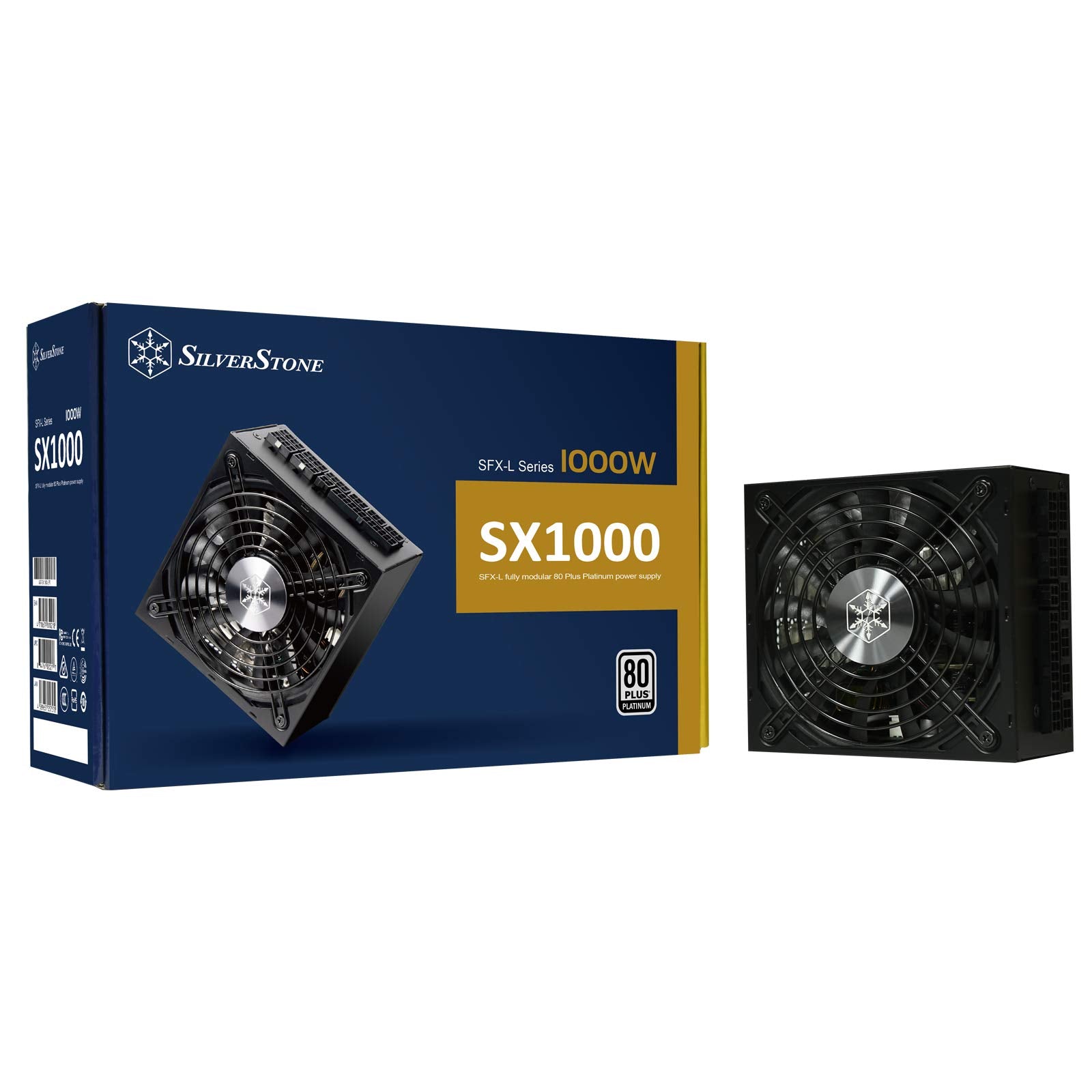 Silverstone Technology Sx1000 Platinum, 80 Plus Platinum 1000W Fully Modular Sfx L Power Supply, Sx1000 Lpt X V1.1