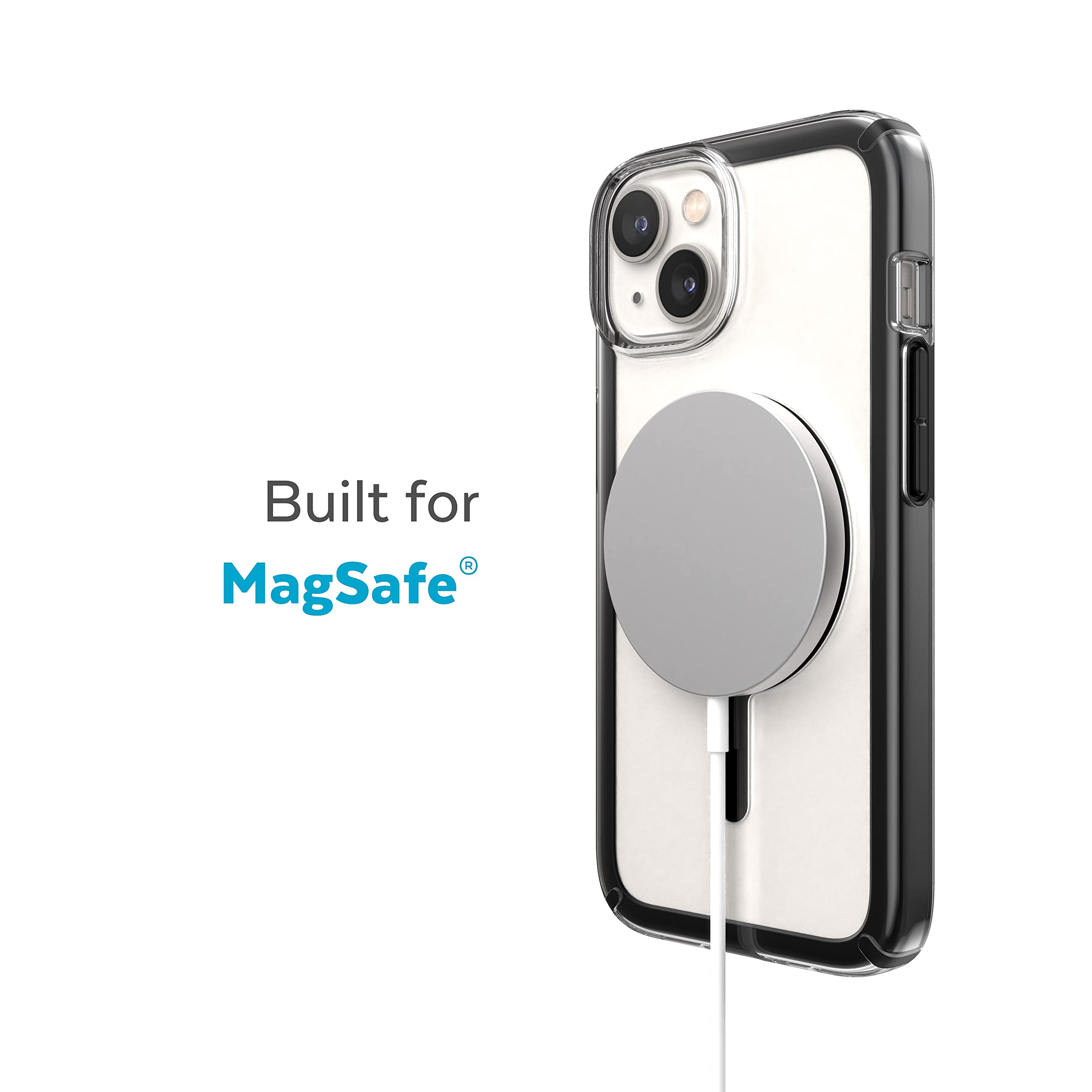 Speck Clear Iphone 15 Plus & 14 Plus Case - Slim, Built For Magsafe, Scratch Resistant & Drop Protection Clear Phone Case - Anti