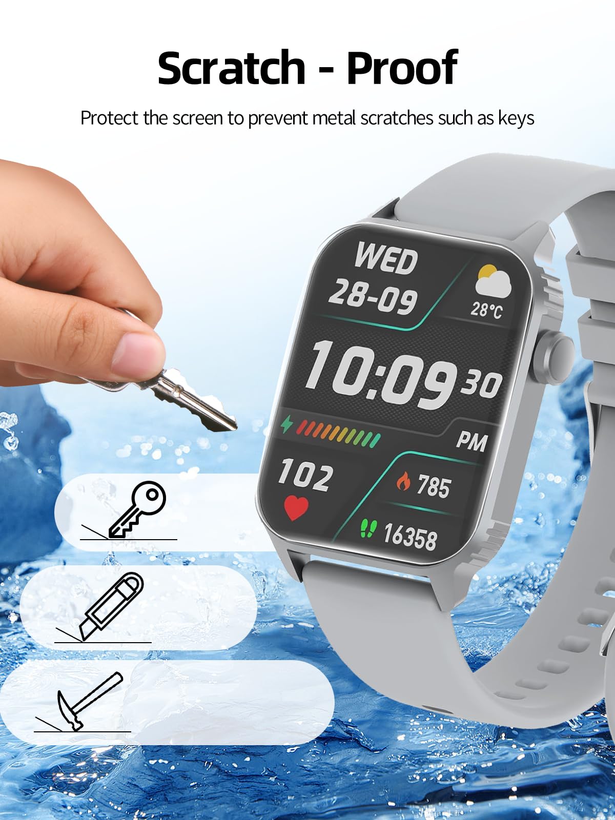 Bovugac [6 Pack] For Trausi Tg08 1.83 Inch Screen Protector Anti-Blue Light, Flexible Tpu Film Compatible With Trausi Tg08 Smart