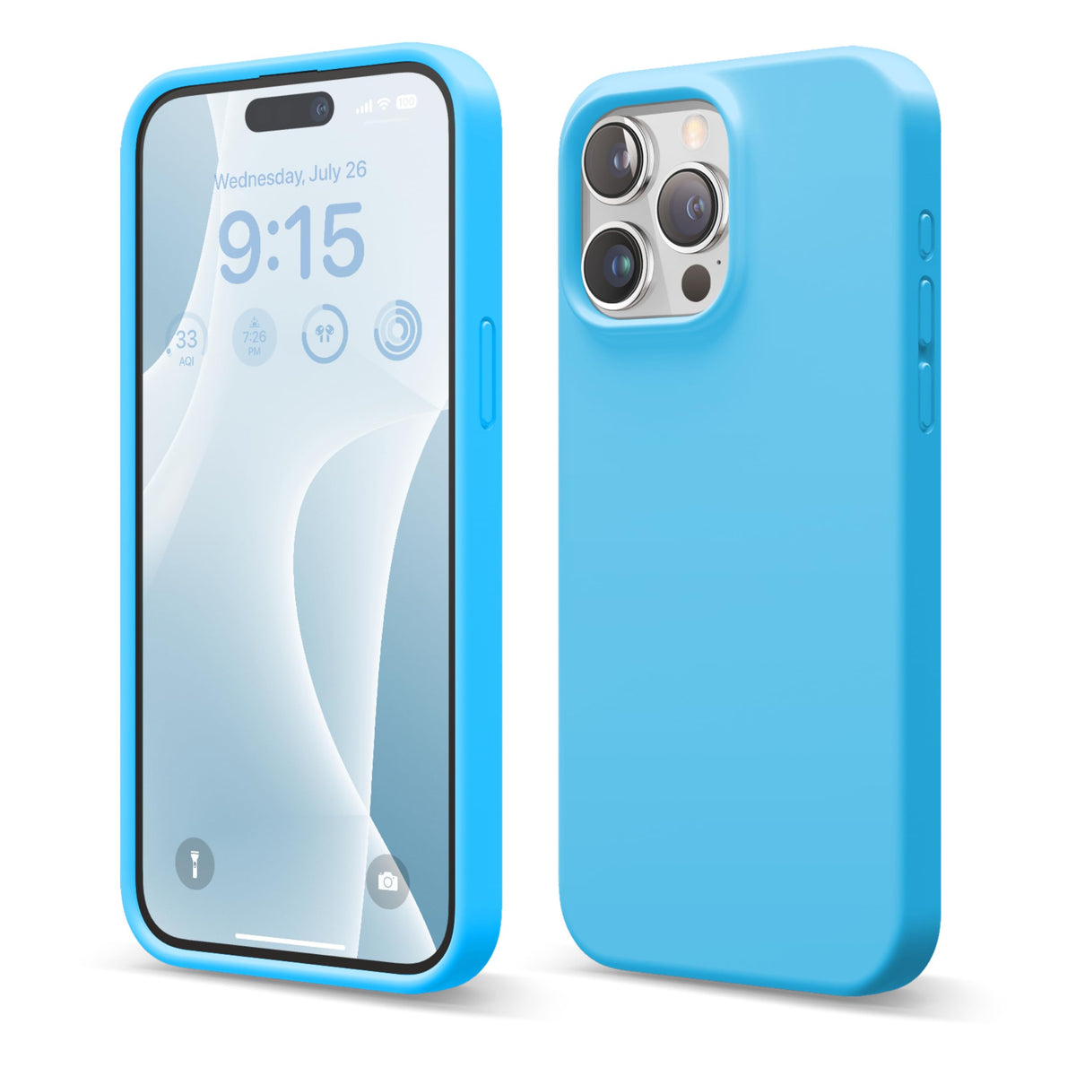 Elago Compatible With Iphone 15 Pro Max, Liquid Silicone Case, Full Body Protection Shockproof Soft Microfiber Lining Anti Scrat